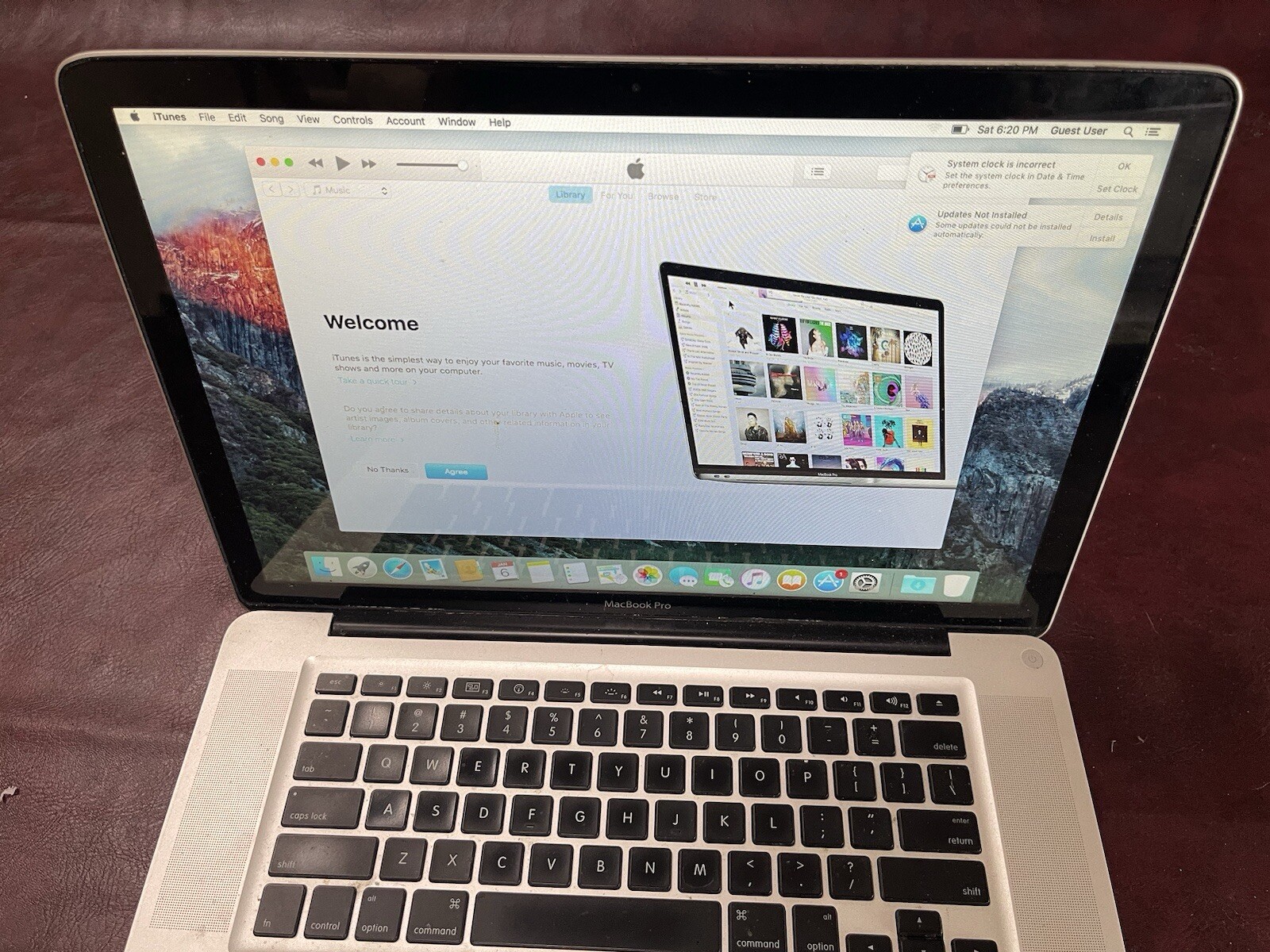 MacBook Pro 5,1 Laptop 15″ Intel Core 2 Duo 2.4GHz Mousepad Not Clicking Read