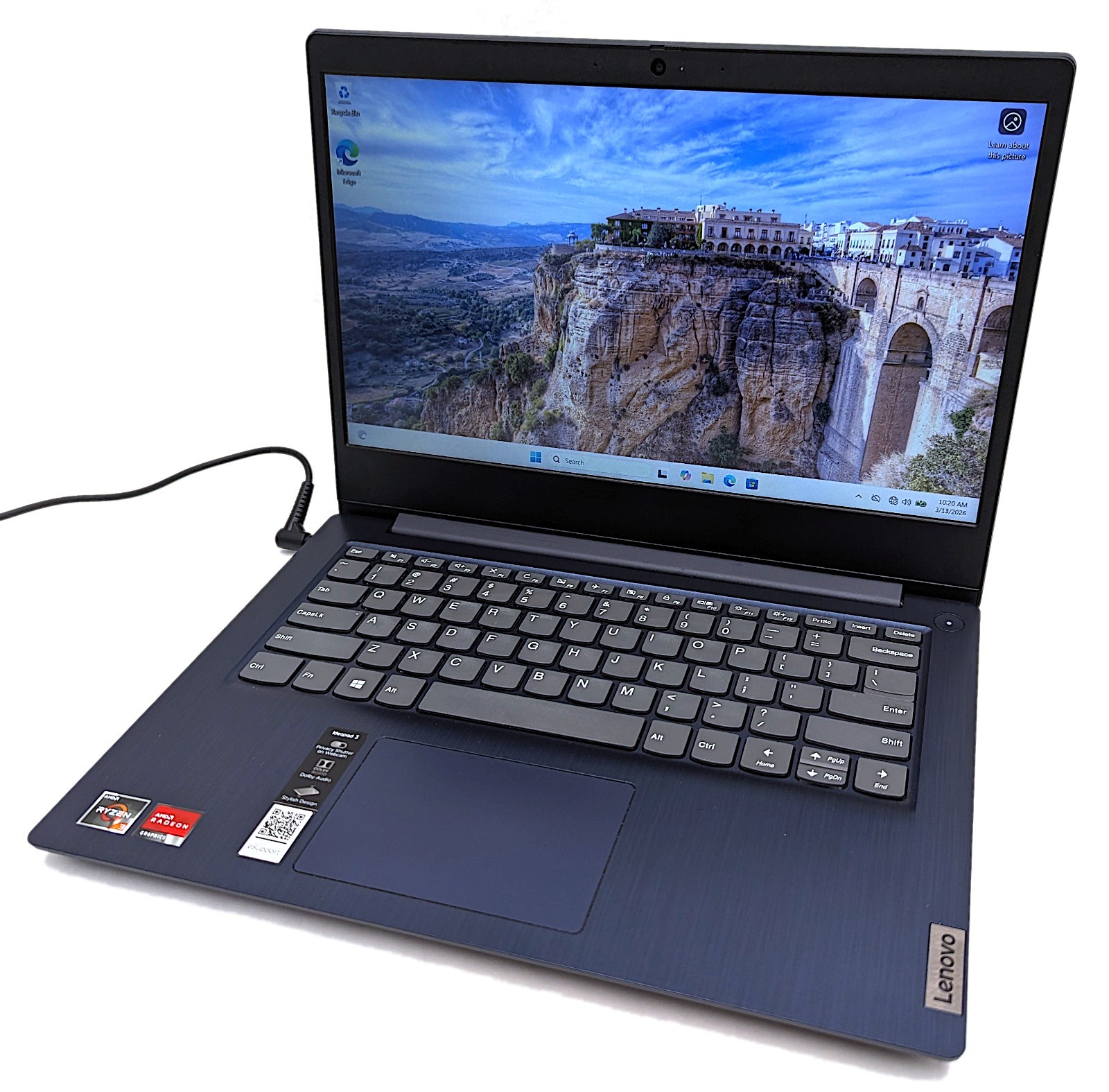 Lenovo IdeaPad 3 14ADA05 14″ Laptop Ryzen 3 3250U 8GB RAM 256GB NVMe Windows 11