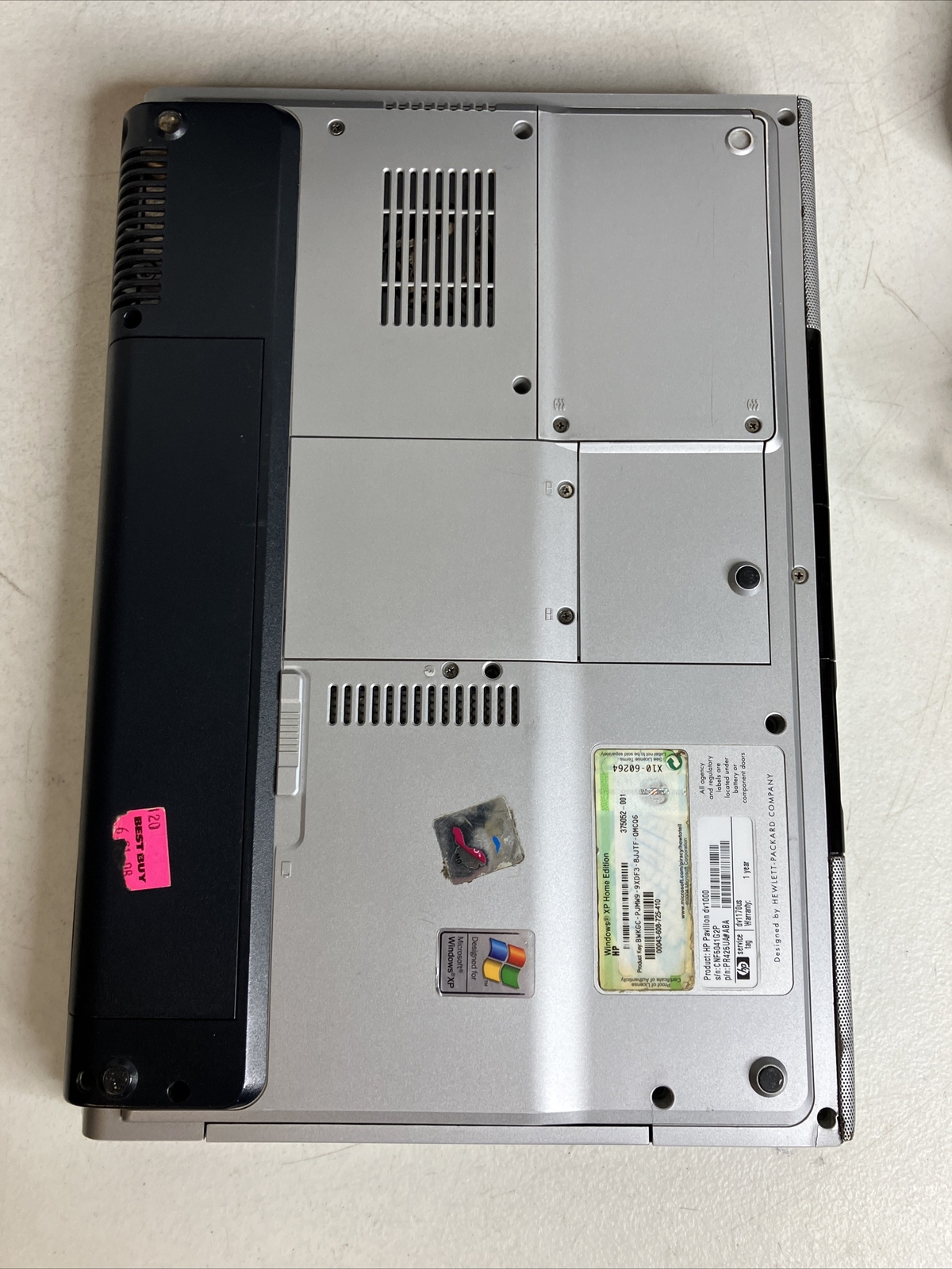 HP Pavilion DV1000 Laptop W/ Charger & Bag / For Parts or Repair