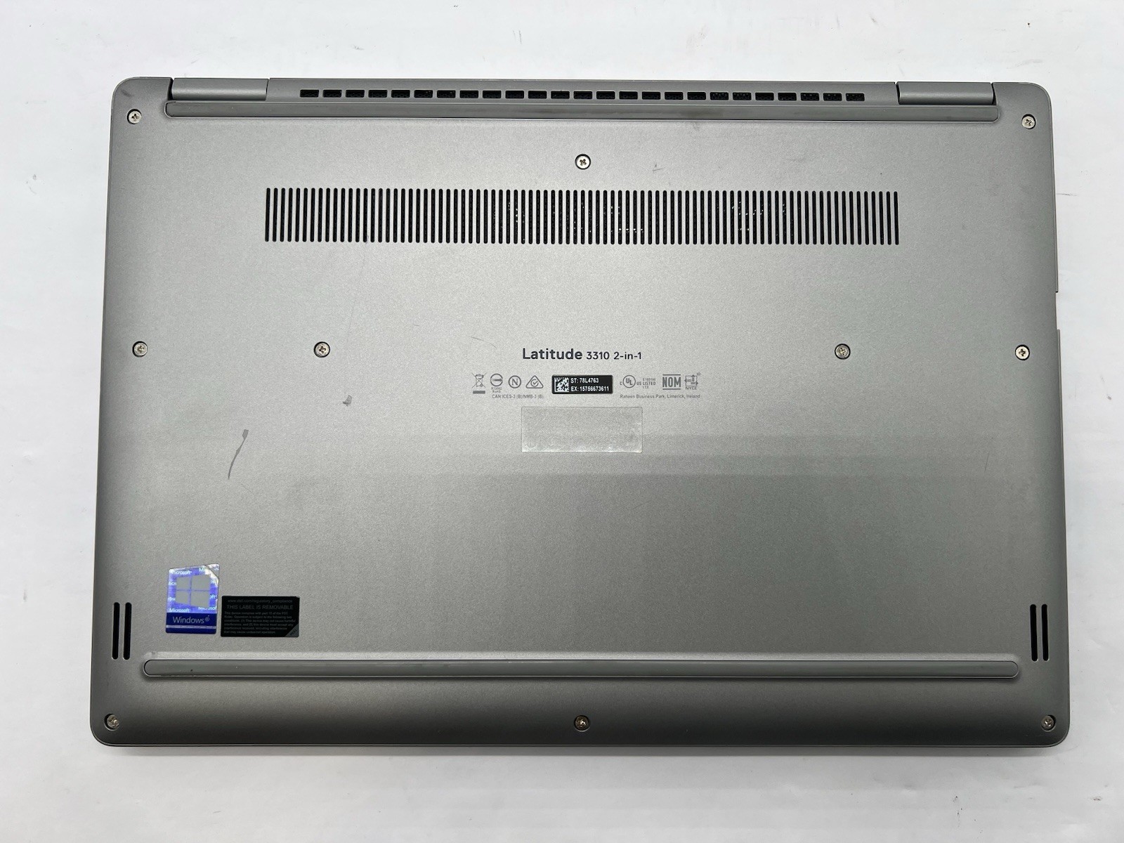 Dell Latitude 3310 2-in-1, i3-8145, @ 2.10GHz, 8GB RAM, 128GB VNMe-No OS/Charger