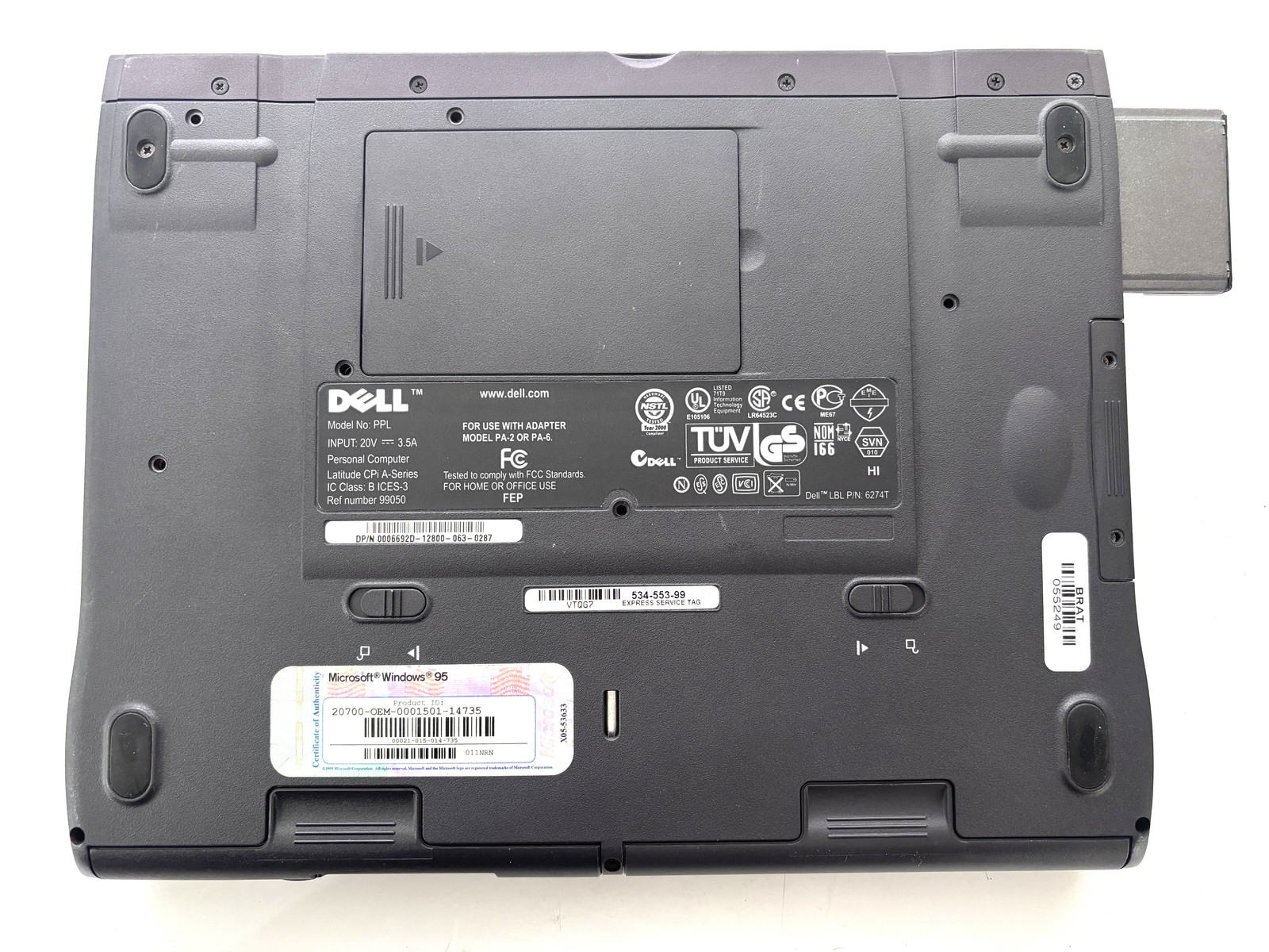Dell Latitude CPi PPL – 13.3″ HD, Pentium II, 256MB RAM, 4GB HDD – Untested