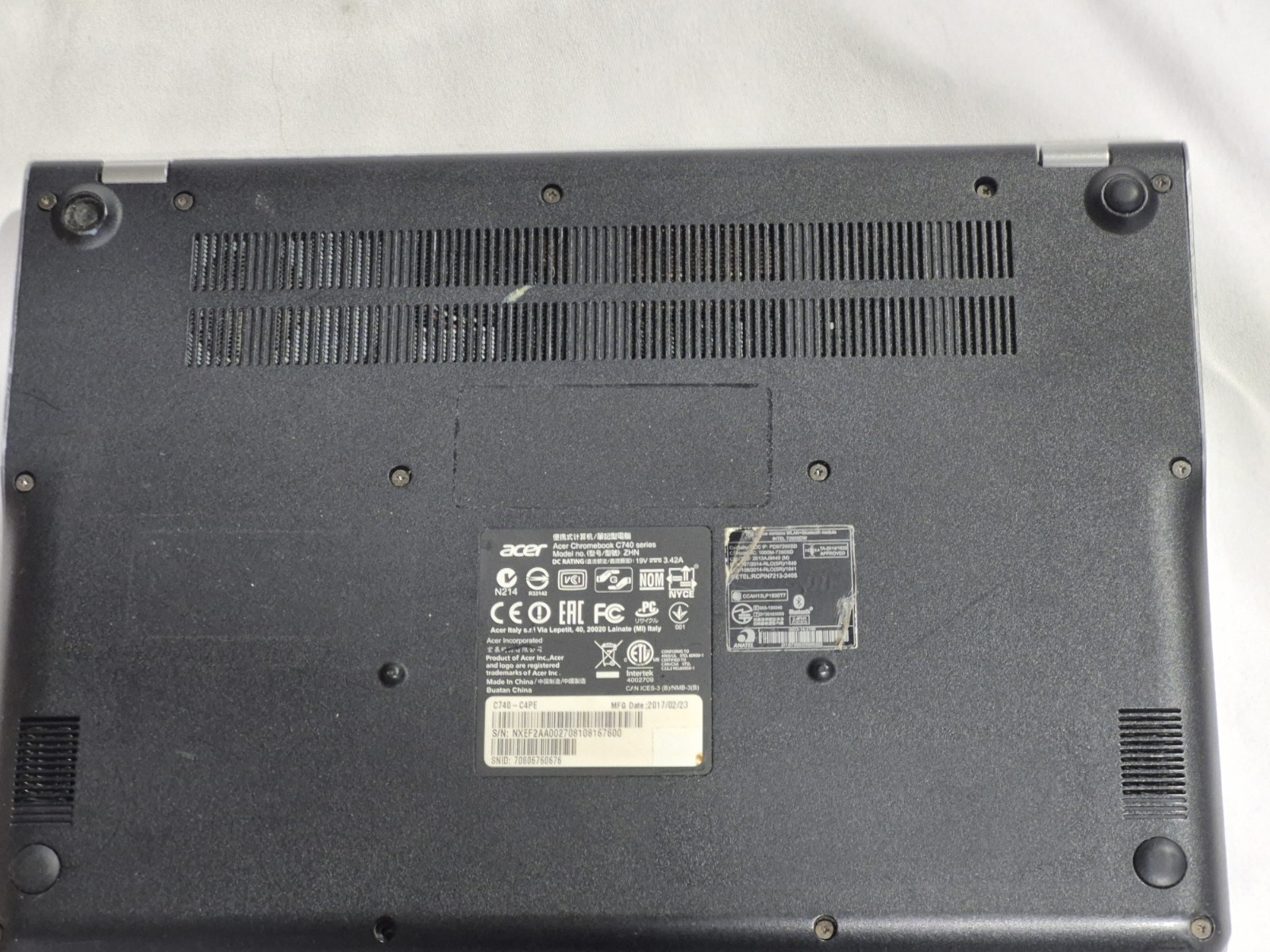 Acer 11 c740 Model ZHN chromebook – FOR PARTS