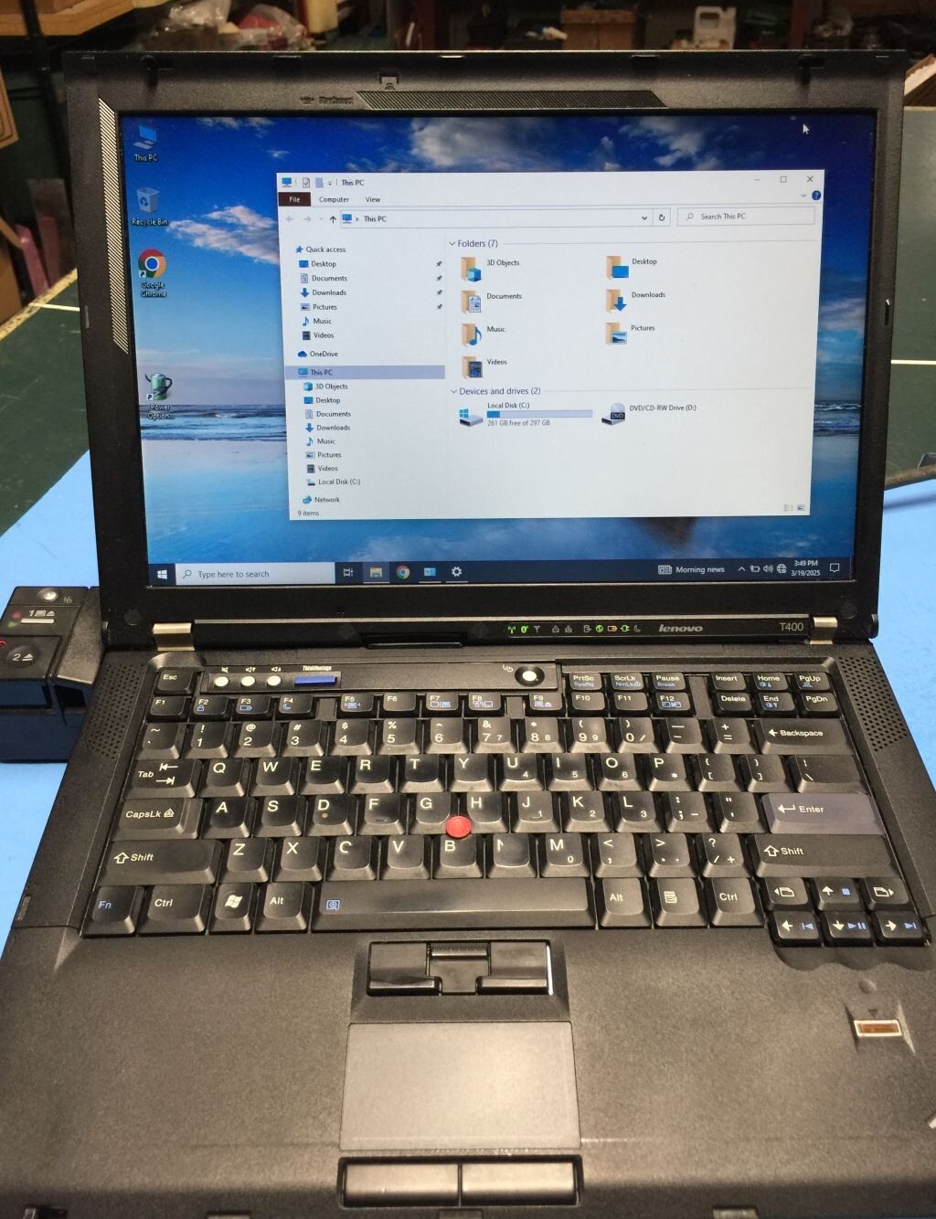 Lenovo ThinkPad T400 P8400 6GB RAM 300GB Win10Pro w DOCKING STATION *SUPER* v