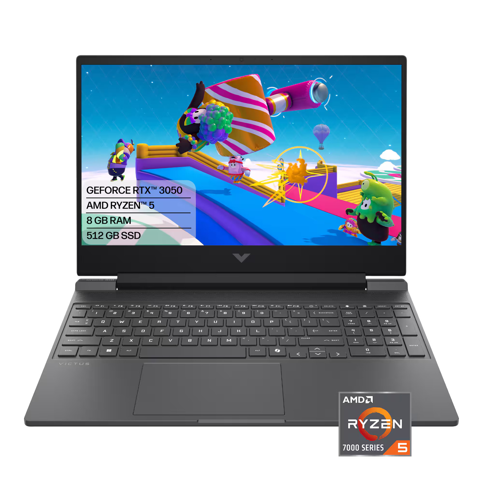 HP – Victus 15.6″ Full HD Gaming Laptop – AMD Ryzen 5 7535HS (2023) – 8GB DDR…