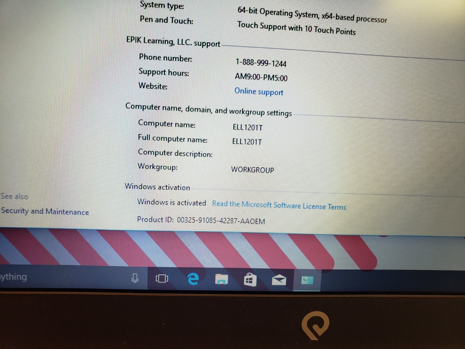 Teqnio Ultra Slim Laptop ELL1201T 12.5″ Windows 10 32GB SSD 2GB Intel Atom