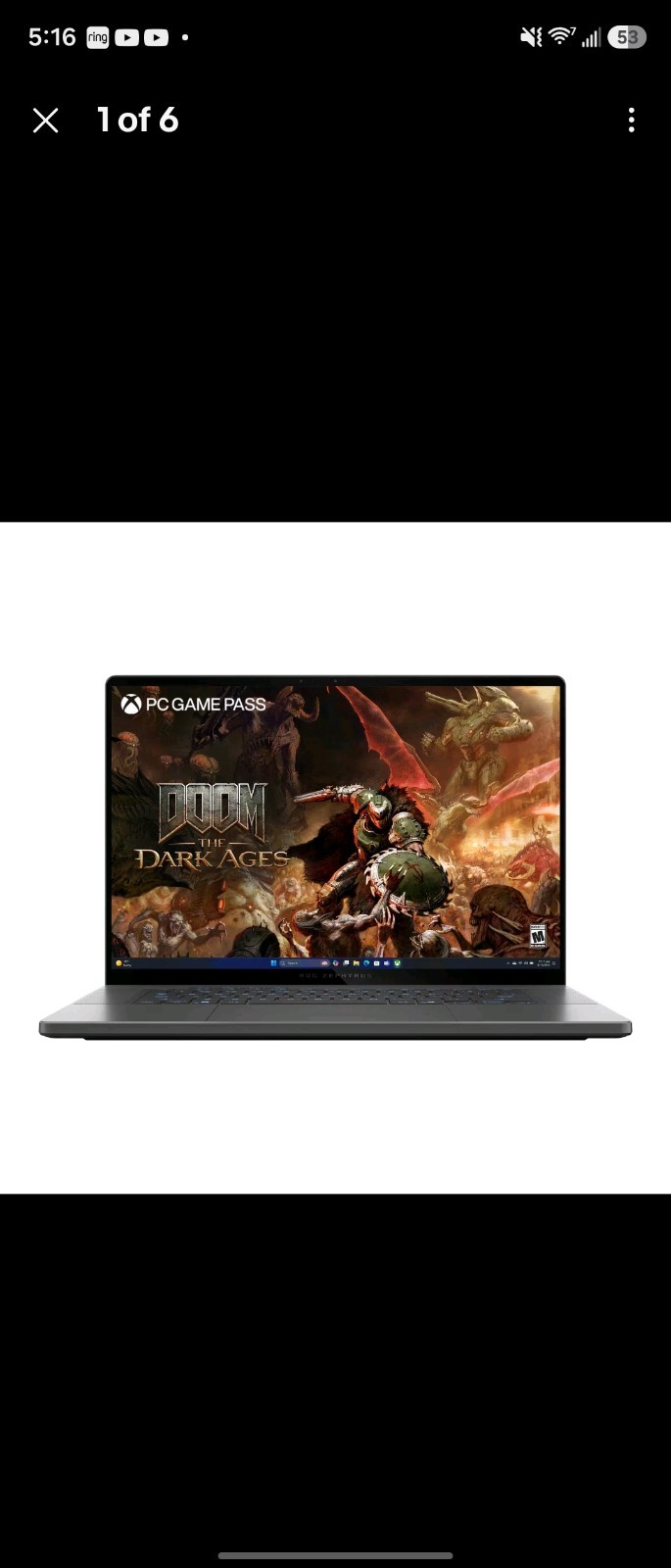ASUS – ROG Zephyrus G16 16″ 2.5K OLED 240Hz Gaming Laptop – Intel Core Ultra …