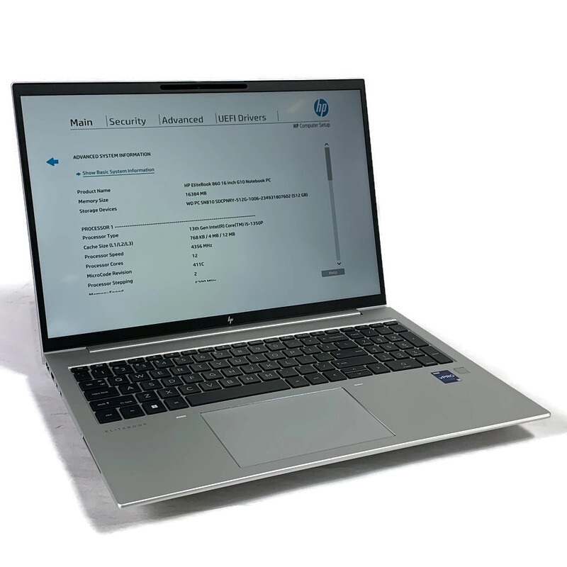 HP EliteBook 860 G10 16″ Laptop i5-1350P 1.9GHz 16GB 512GB NVMe SSD – Win11