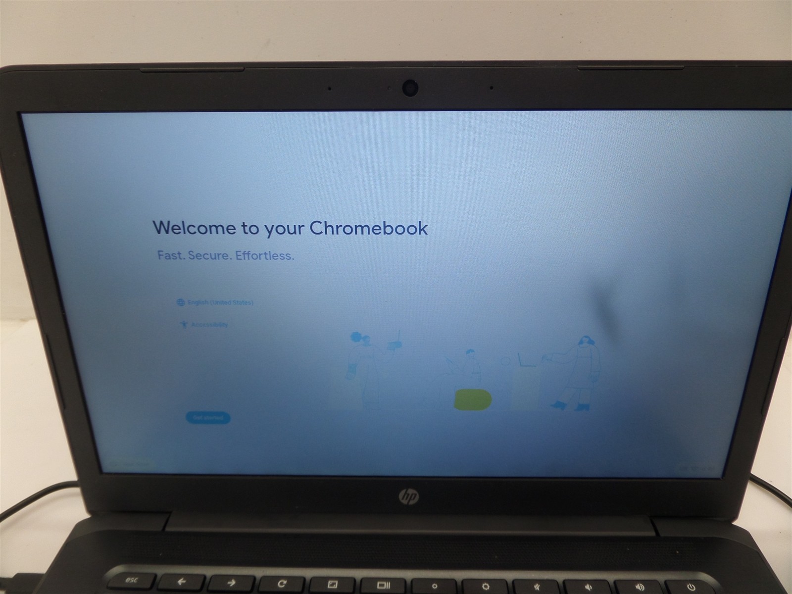 HP 14″ Chromebook 14A G5 16GB eMMC 7CZ87UT#ABA – Broken Left USB Port