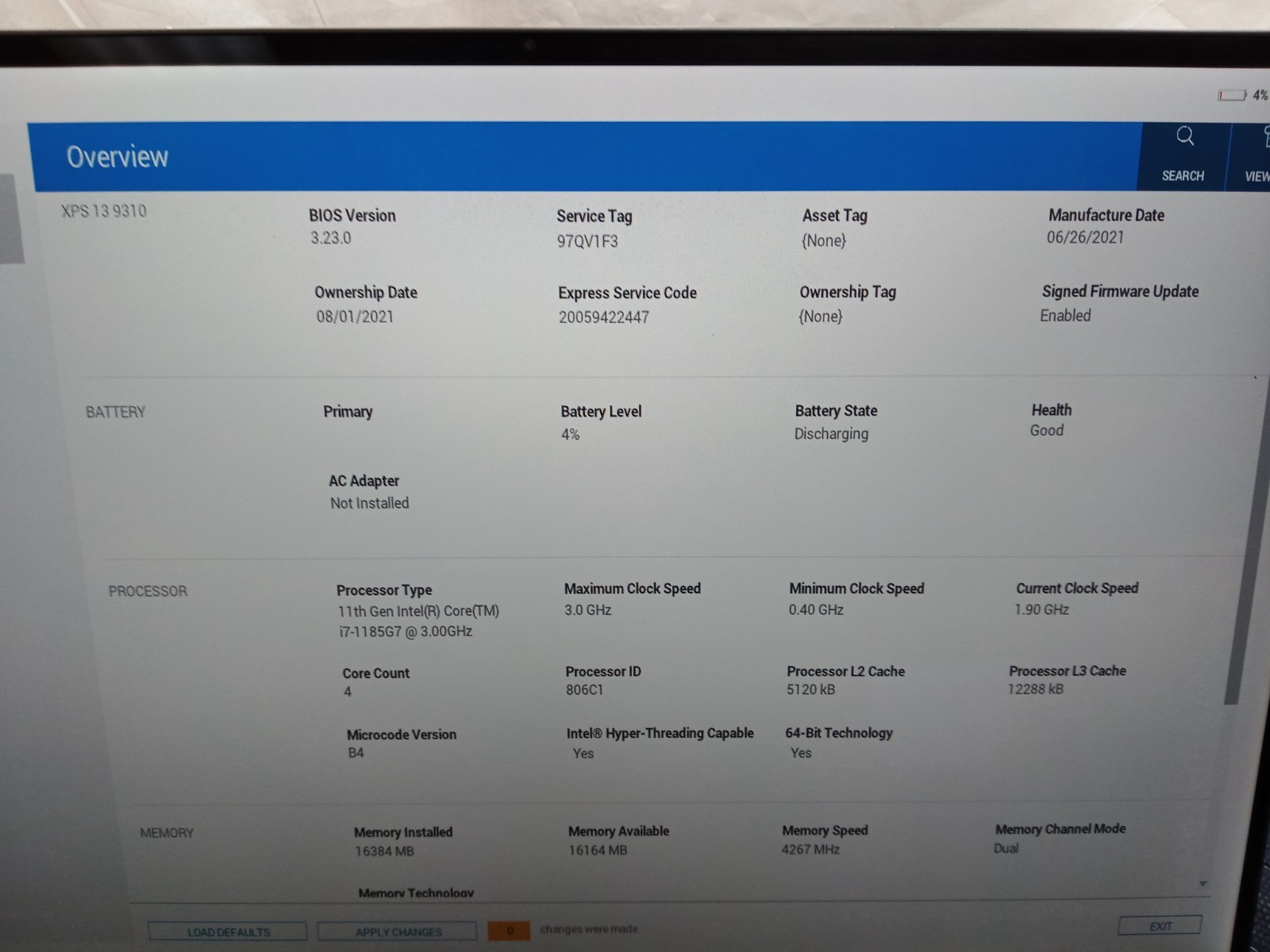 Dell Xps 13 9310 | i7-1185G7@3.0GHZ | 16GB RAM | NO OS/CHRGR/HDD | READ DESC