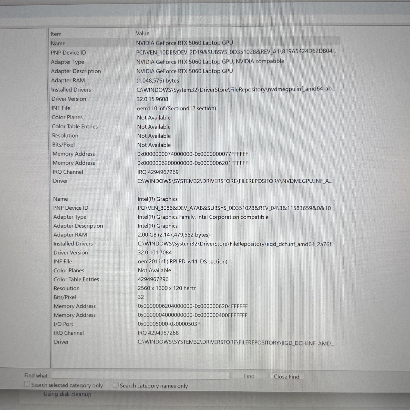Alienware 16 Aurora AC16250 Intel 7 240H 32 GB 1 TB NVIDIA GeForce RTX 5060 #AW