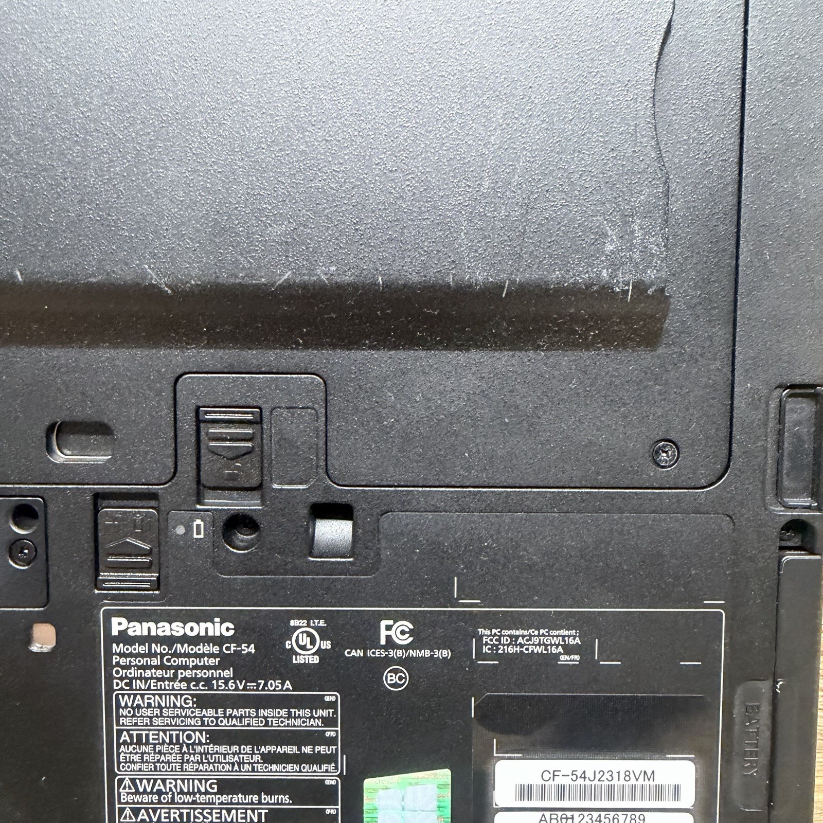 Panasonic Toughbook cf-54 mk3 Core i5-7300 24GB Ram No HD No Caddy No Charger