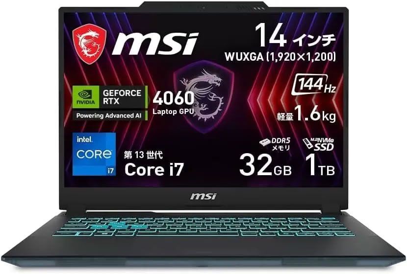 MSI Cyborg 14 A13VF 14″ i7-13620H 32GB 1TB SSD GeForce RTX 4060