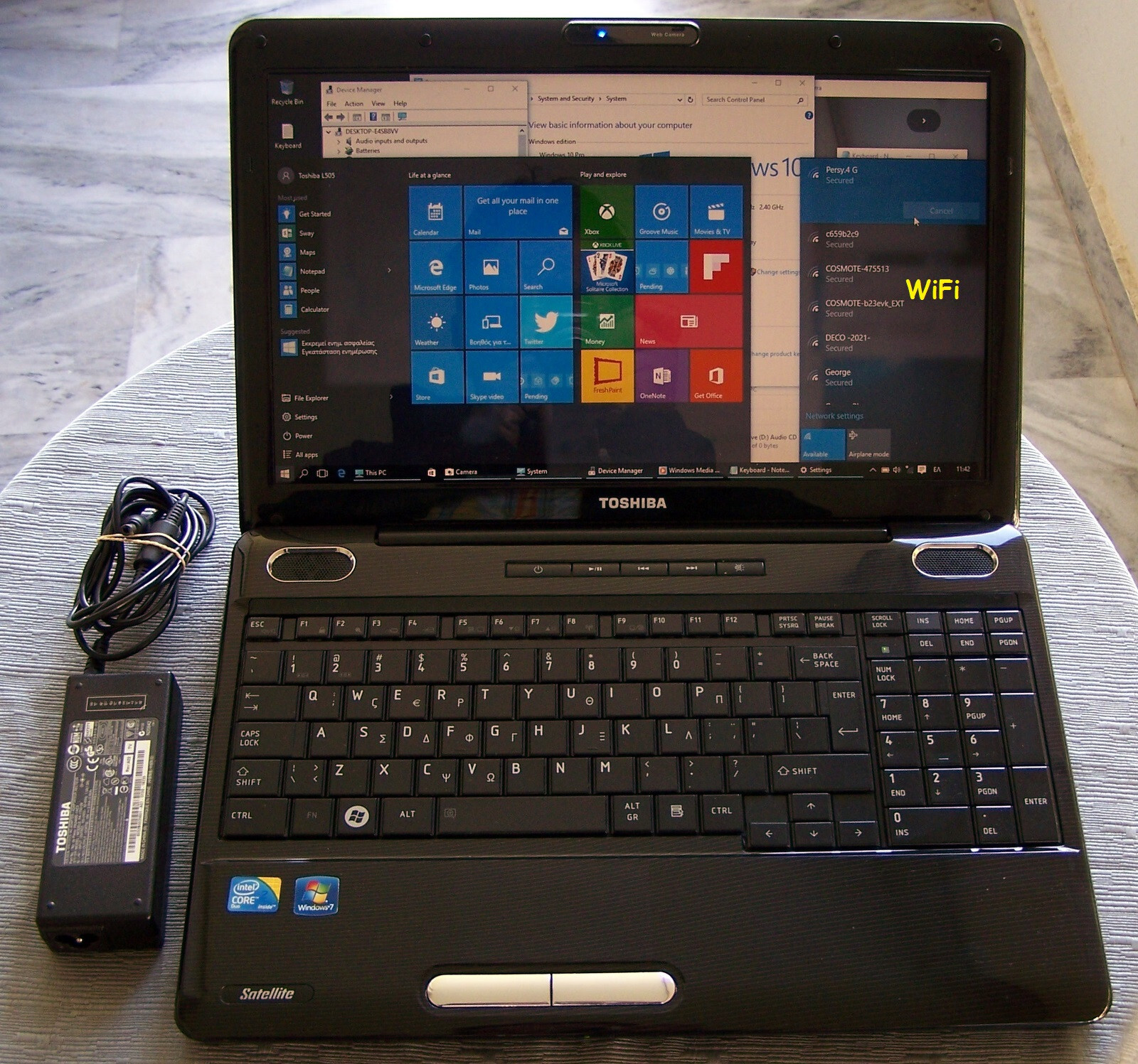 Toshiba 15.6 Satellite L505 Intel 2.4GHz 6GB 500GB Ati Radeon HD-4500 HDMI Win10