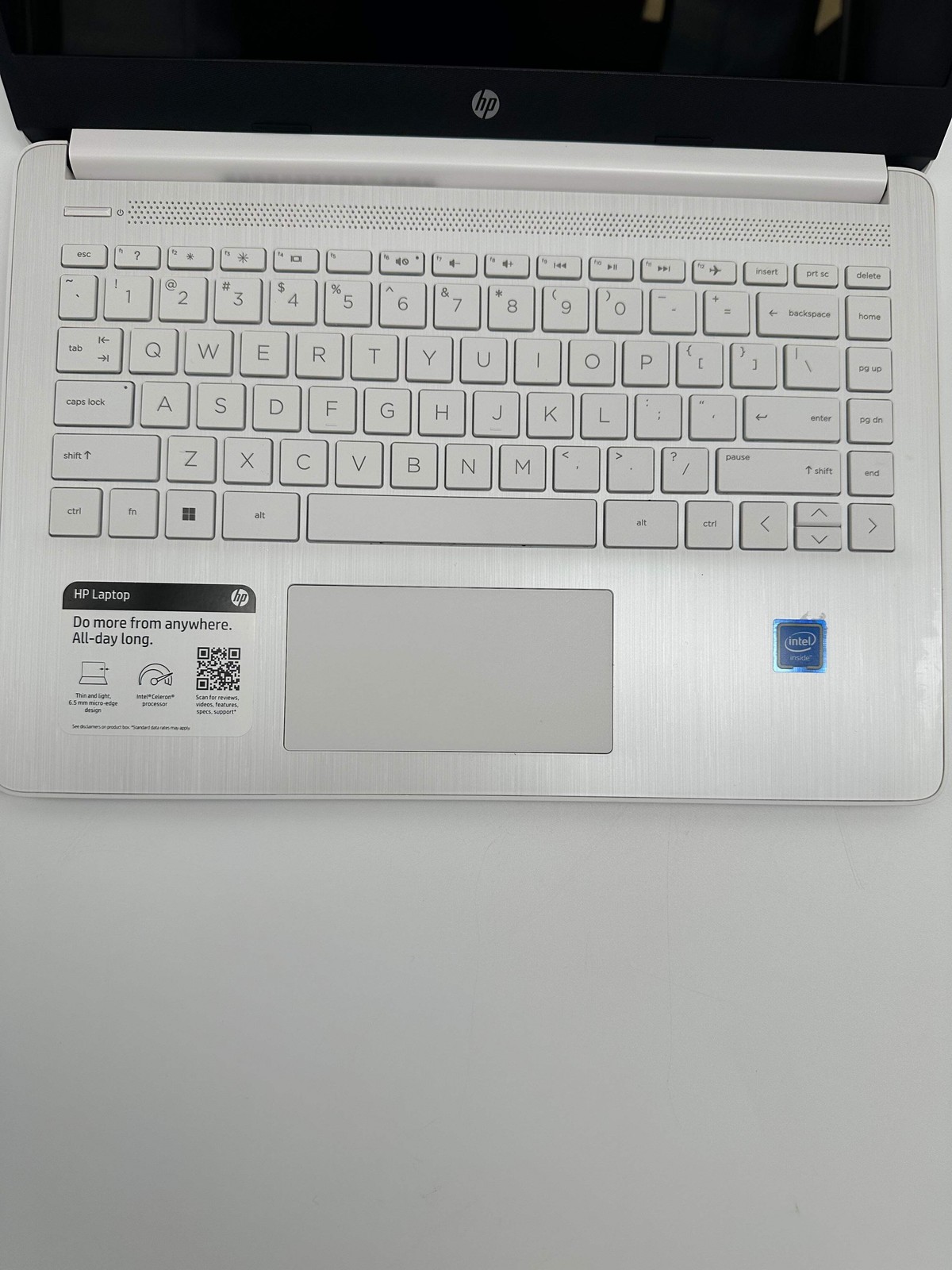 HP 14-dq0052dx 14-inch Laptop Intel Celeron 4GB 64GB White Used B