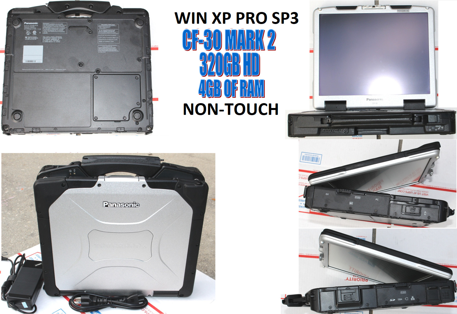 PANASONIC CF-30 L7500 2 DUO 1.6GHZ/ NON-TOUCH/ NO DVDROM/ WINXP PRO /320GB HD/