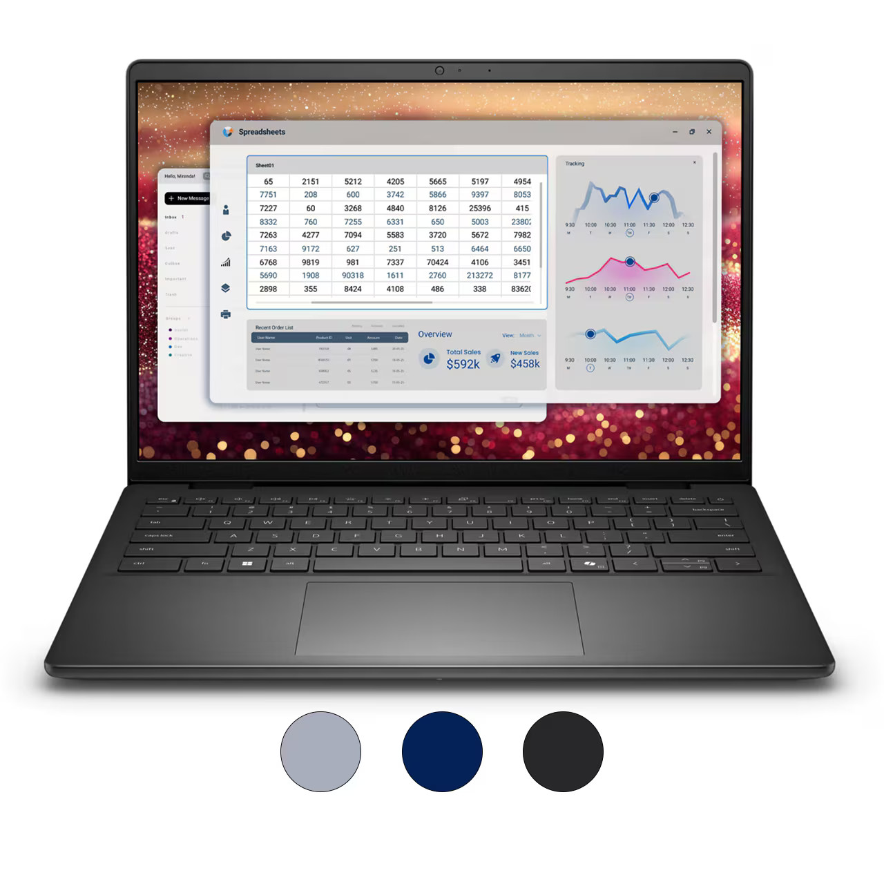 Dell Pro 14 Essential Ryzen 5 220 8GB RAM 512GB SSD W11 Pro FHD Black IPS