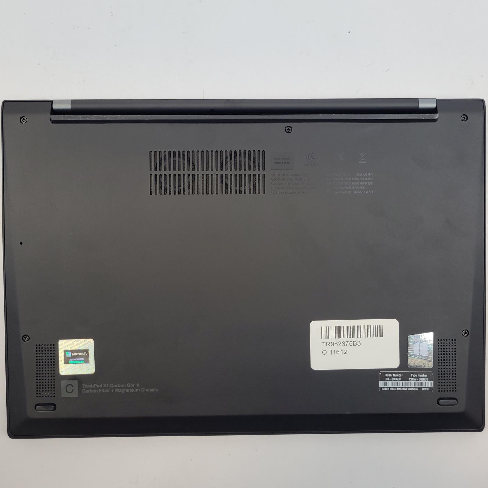 LENOVO ThinkPad X1 Carbon G9 Win 11 i5-1145G7 16GB RAM 512GB NVMe | Grade C | 8