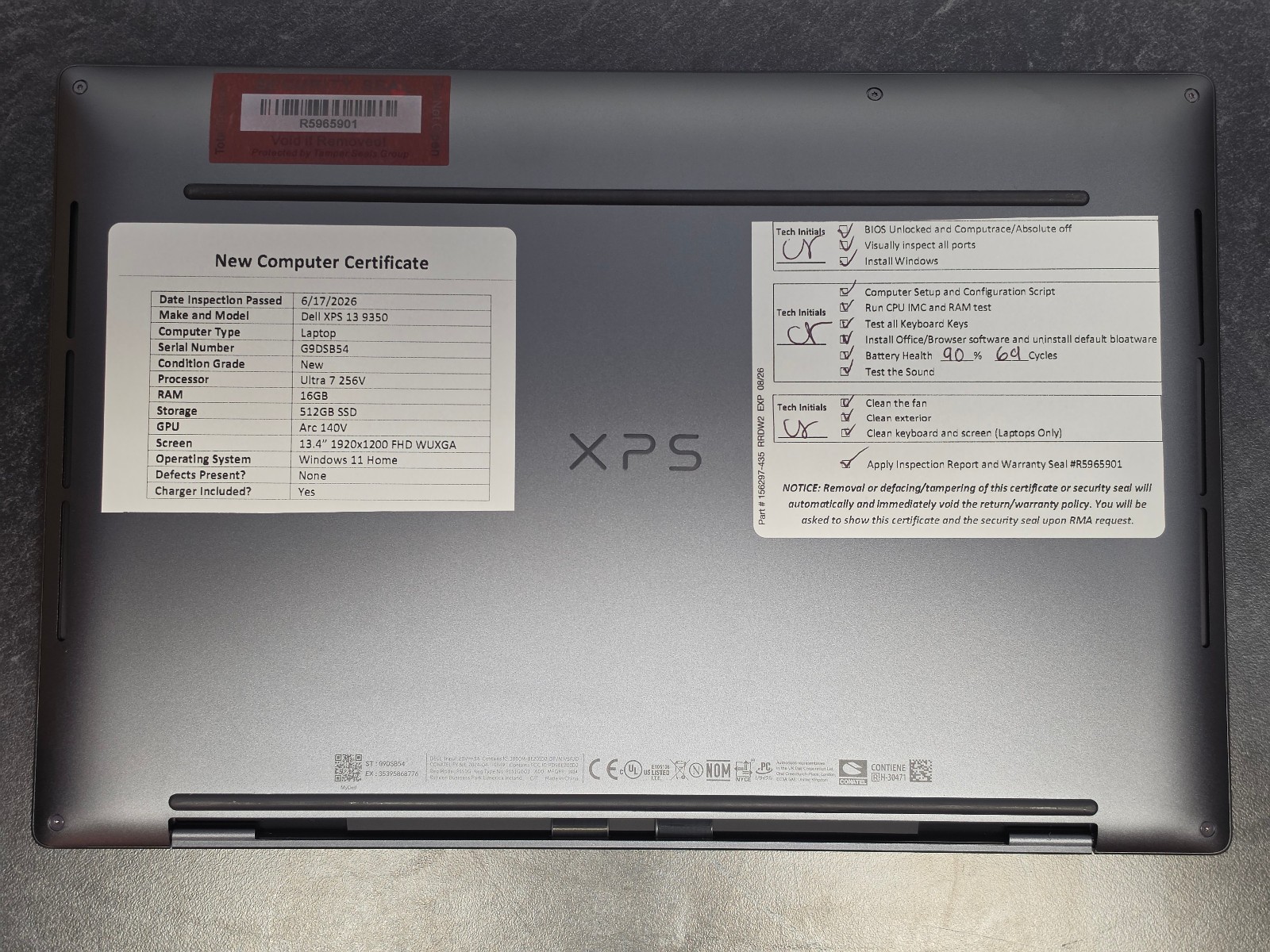 NEW Dell XPS 13 9350 – Ultra 7 256V, 16GB RAM, 512GB SSD, 13.4″ FHD WUXGA