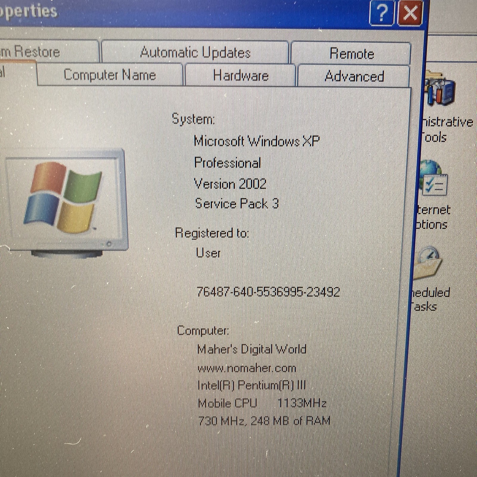Gateway Solo 5300 Retro Gaming Pentium III-Mobile 1.13GHz 256MB RAM 40GB HDD