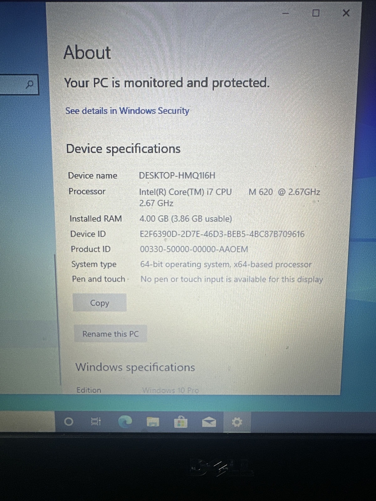 Dell Latitude E6410 Laptop i5 2.67 GHZ – 500gb – 4GB Ram – Windows 10 Pro