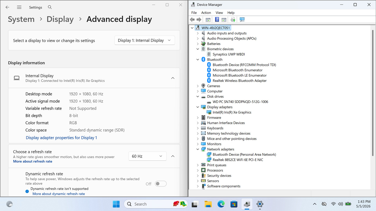 HP Envy x360 2-in-114-es0013dx 14″ FHD Touch I5-1335U 512GB 8GB W11 Backlit FPR