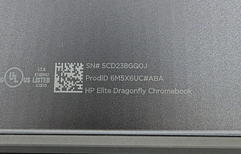 HP Elite Dragonfly Chromebook 13.5″ QHD Touch i5-1245U 16GB 256GB WIFI CHROMEOS