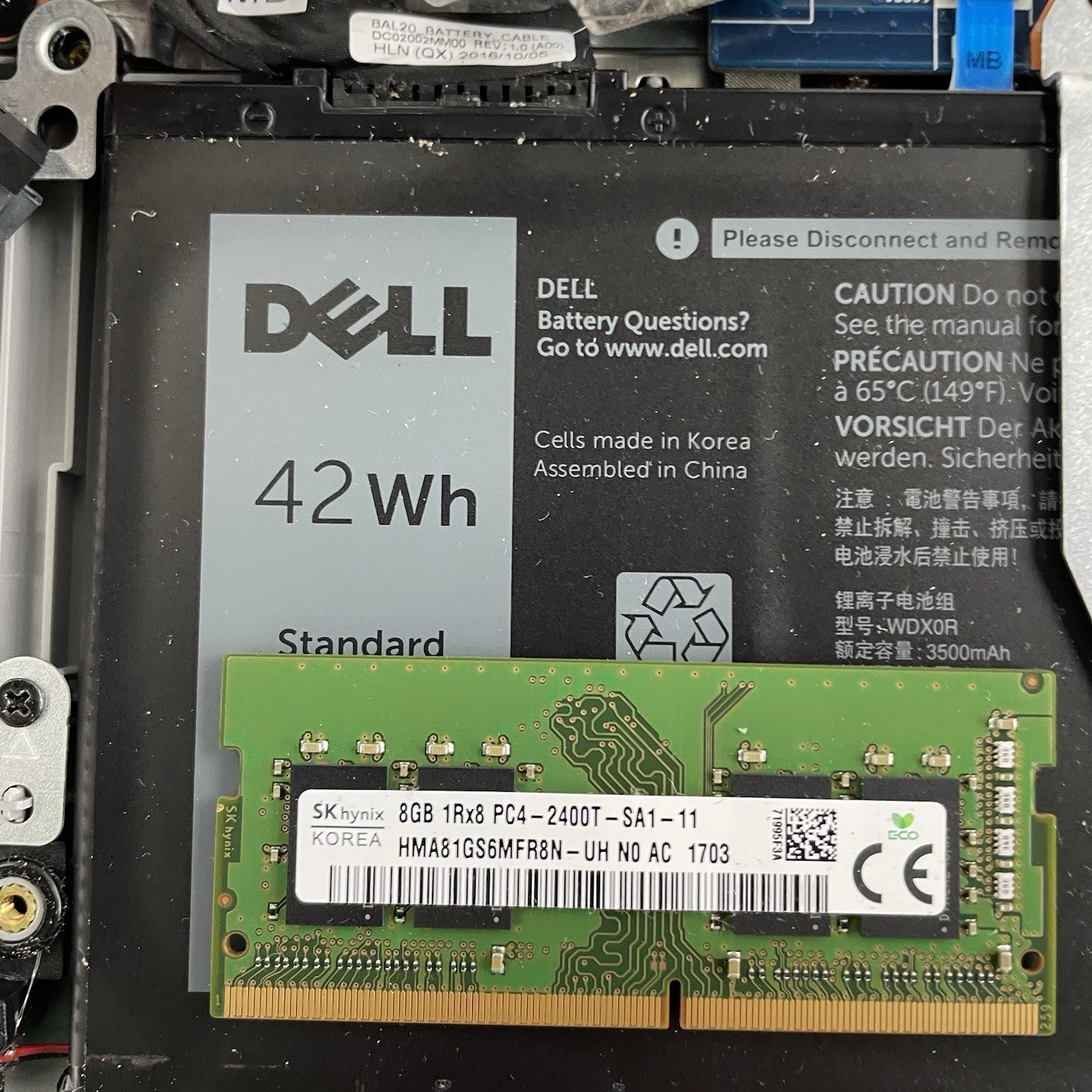 Dell Inspiron 5567 15.6″ i5-7200U 2.50 GHz 8 GB RAM No SSD/OS/AC