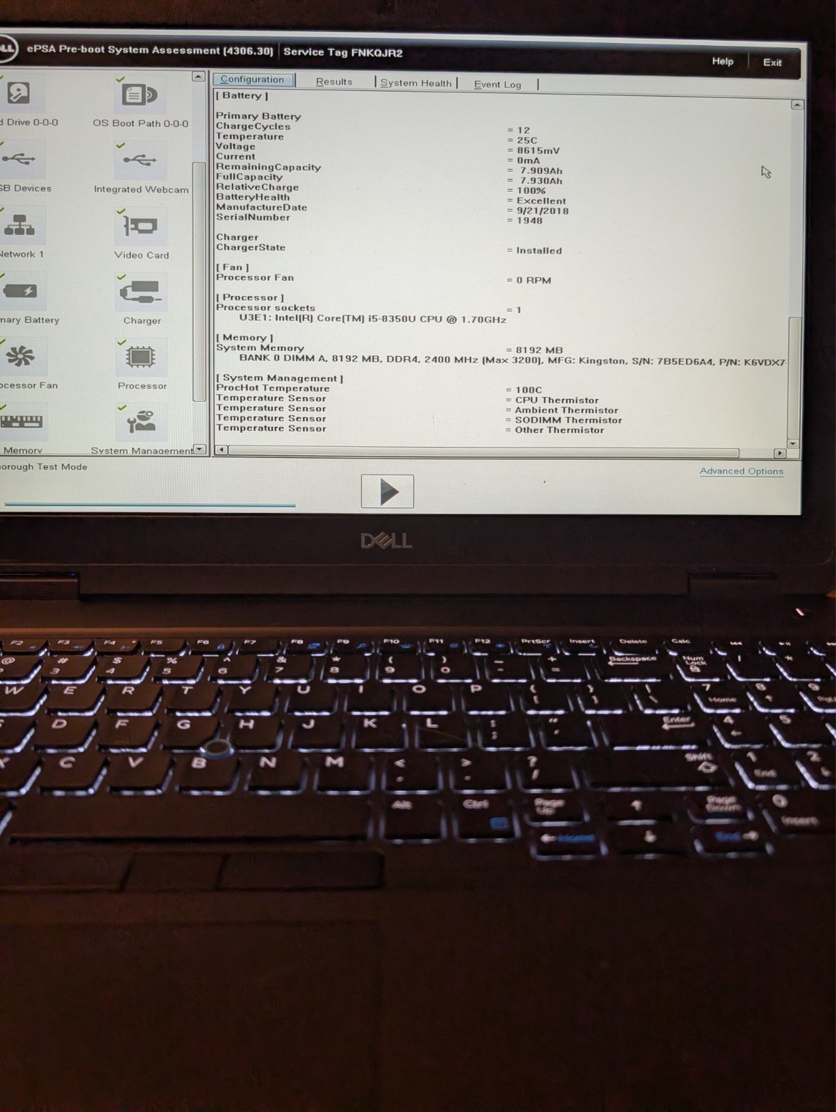 Dell Latitude 5590 Intel i5-8350U 8GB RAM 256 GB NVMe, Wi-Fi 5/BT 4.2 Win 11 Pro