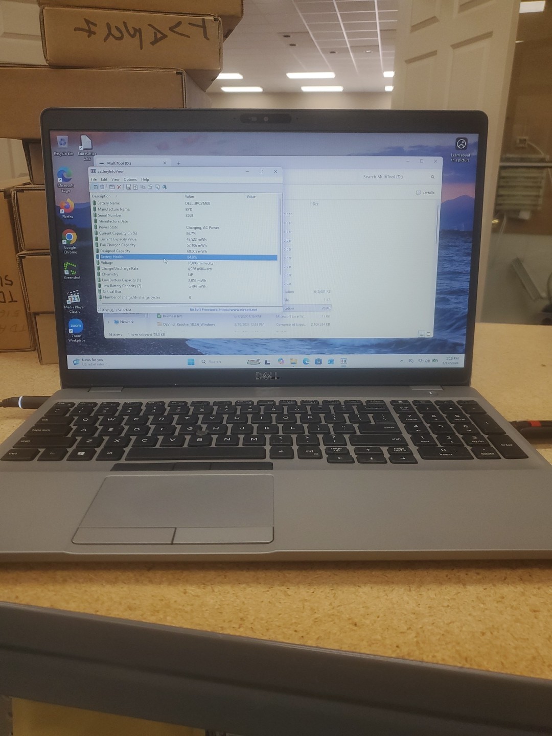 Dell Precision 3550 Laptop – i5-10310U 8GB 256GB SSD 15.6″ 051426-3