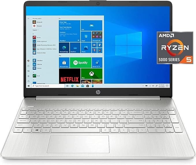 New HP 15z-ef2000 15.6″ FHD Laptop AMD Ryzen 5-5500U 8GB 256GB Win 11 Home