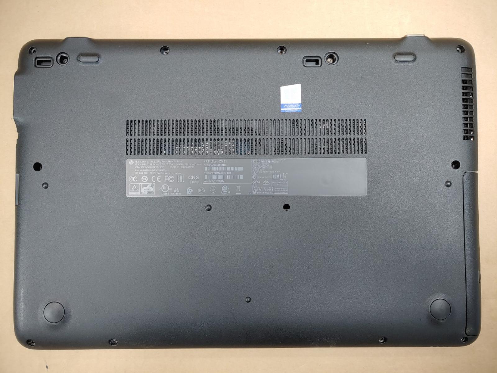 HP ProBook 655 G3 15.6″ AMD PRO A8-9600B R5✔*NO RAM/HDD/BATT/AC* *READ*