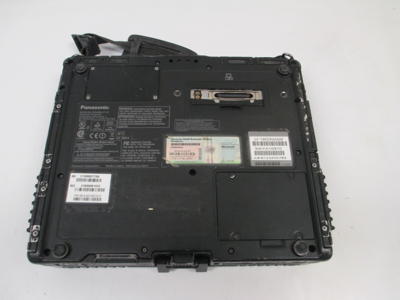 Panasonic Toughbook CF-19 No HDD NO OS 2GB RAM Intel C2D @1.2GHz