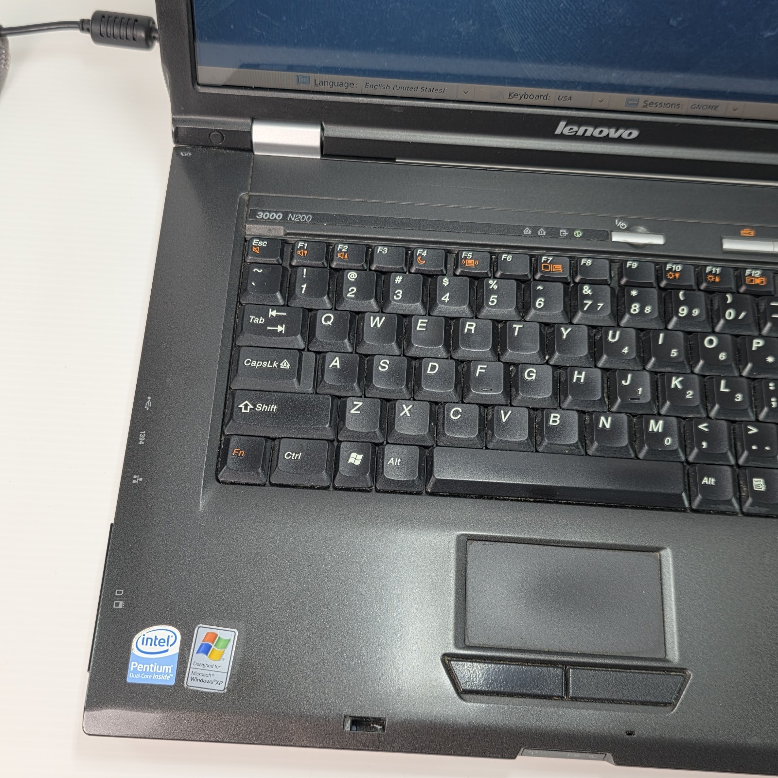 Vintage Lenovo 3000 N200 15″ Laptop Intel Core 2 Duo 2.2GHz