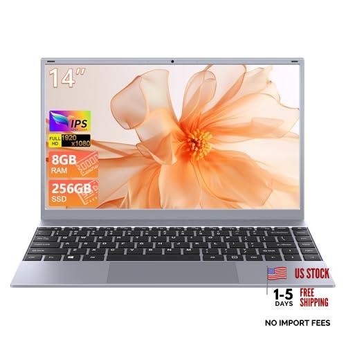 14 Inch Laptop Portable Laptop Computer for Student & Business, 8GB RAM, 256GB