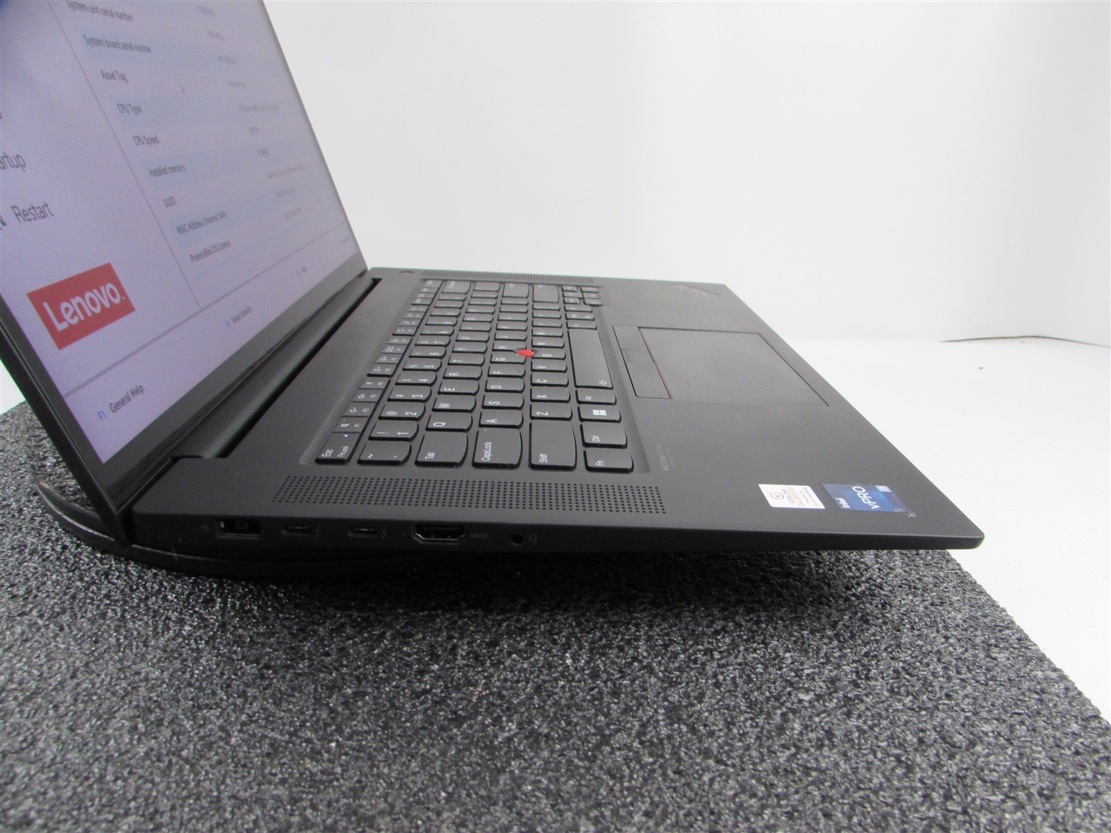 LENOVO THINKPAD P1 (GEN 5) 4K TOUCH I7-12800H 512GB 16GB RAM RTX A1000 WIN 11