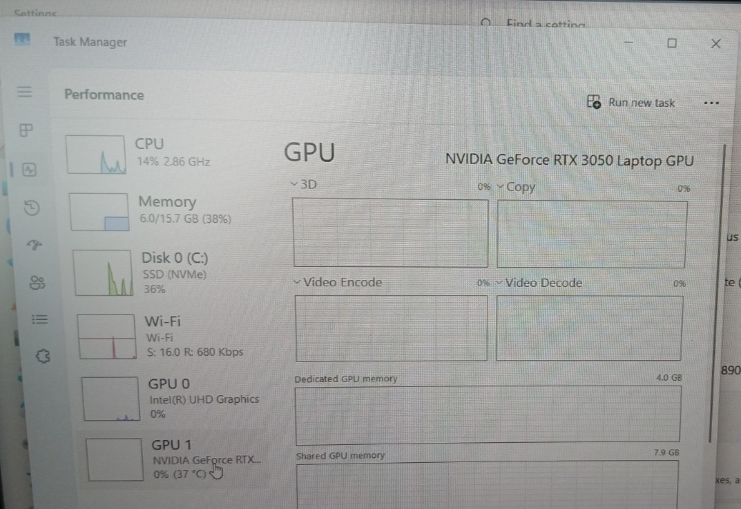 DELL VOSTRO 15 7510 i7-11800H RXT 3050 15.6″ FHD 8/512***READ