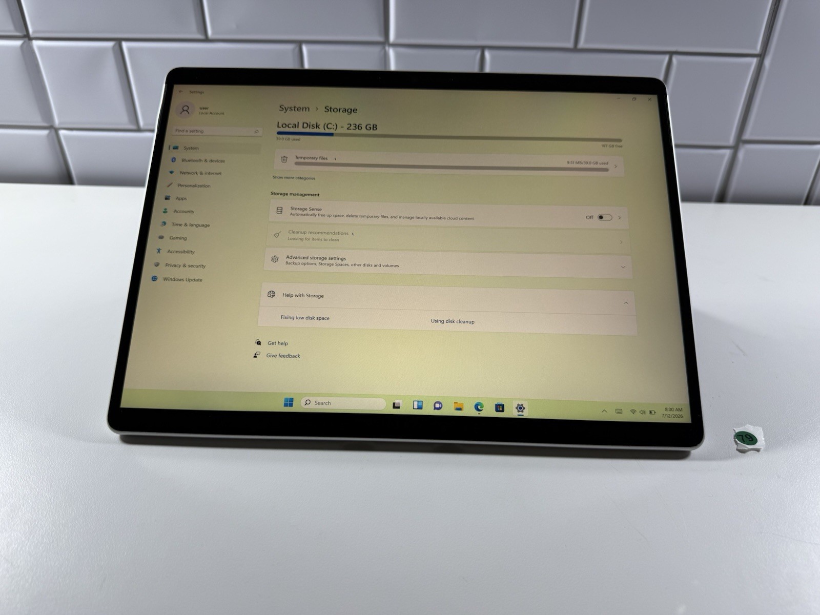 Microsoft Surface Pro 8 (1982) i5-1145G7 – 16GB RAM – 256GB 120Hz – Win 11 Pro
