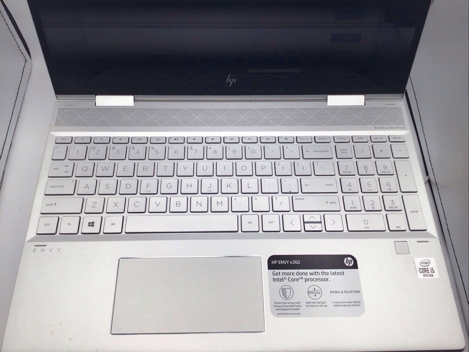 HP Envy x360 15.6″ Laptop i5-10210U 8GB RAM 256GB SSD Windows 11 Pro Used READ