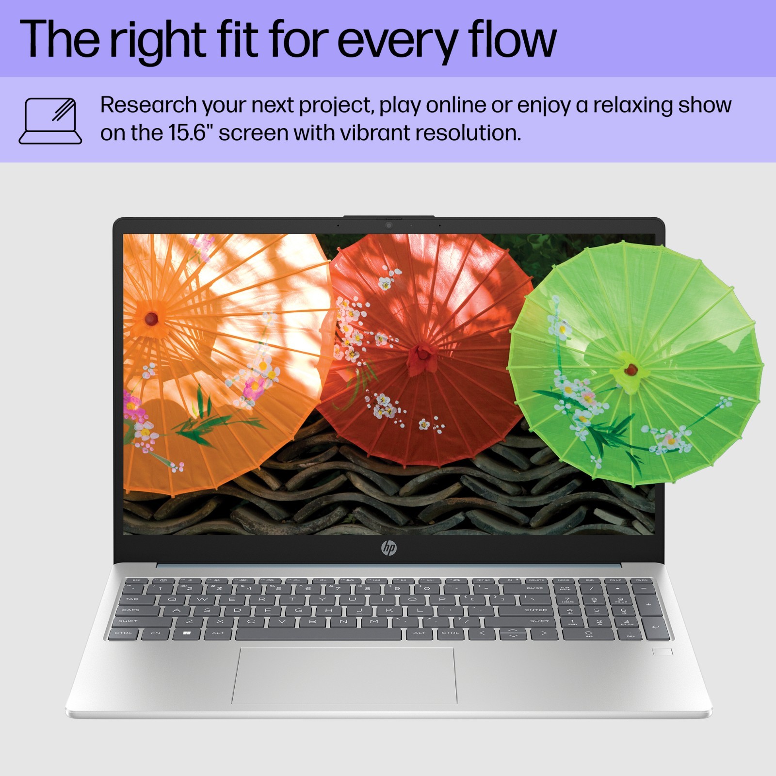 HP 15-FC0037DS 15.6″ Laptop AMD 7120U 4GB 128GB SSD Win11Home Fingerprint Reader