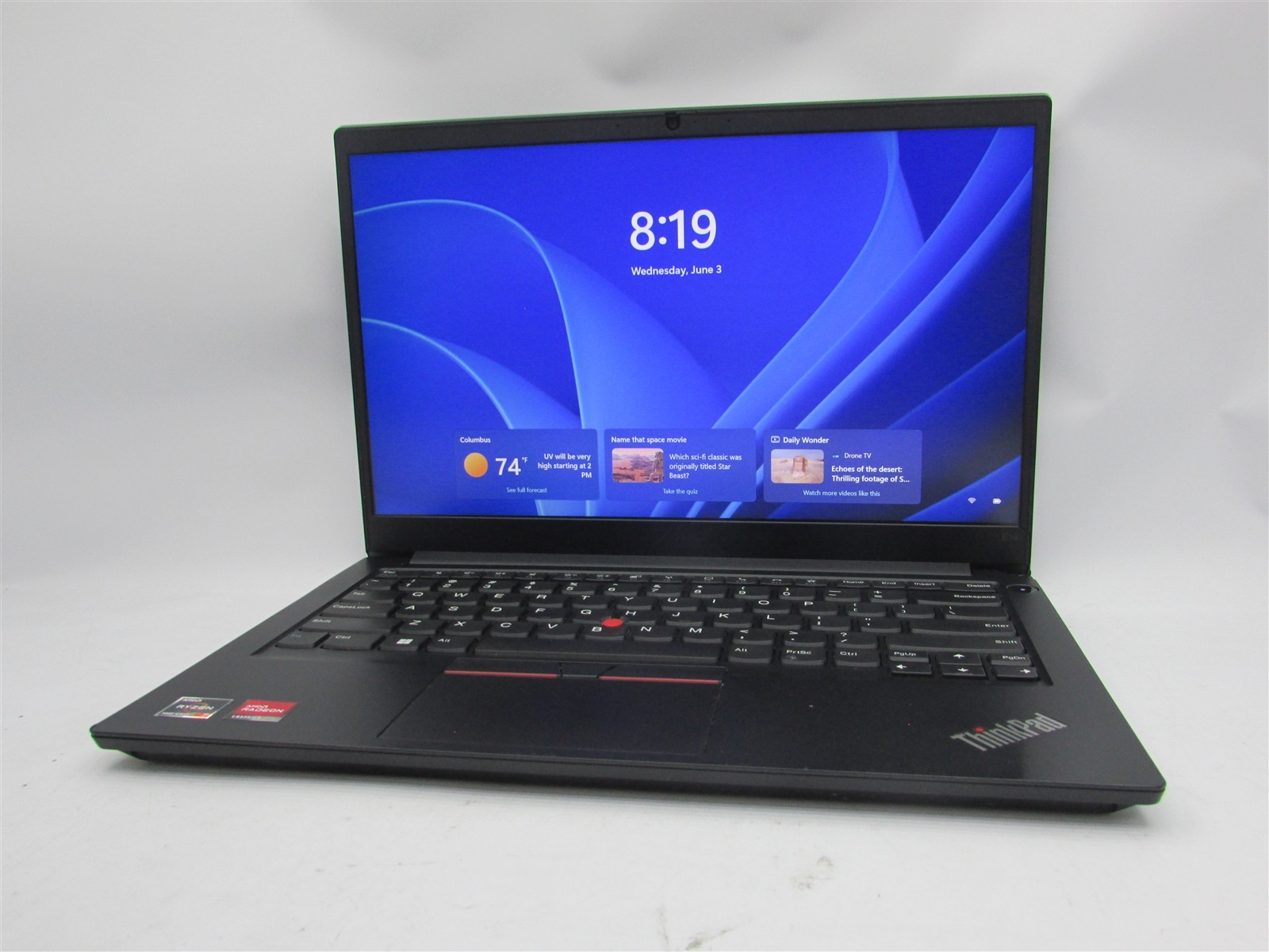 Lenovo Thinkpad E14 Ryzen 7 5700U 1.8GHz 8GB RAM 512GB NVME 14″ W11 Pro COSM DMG