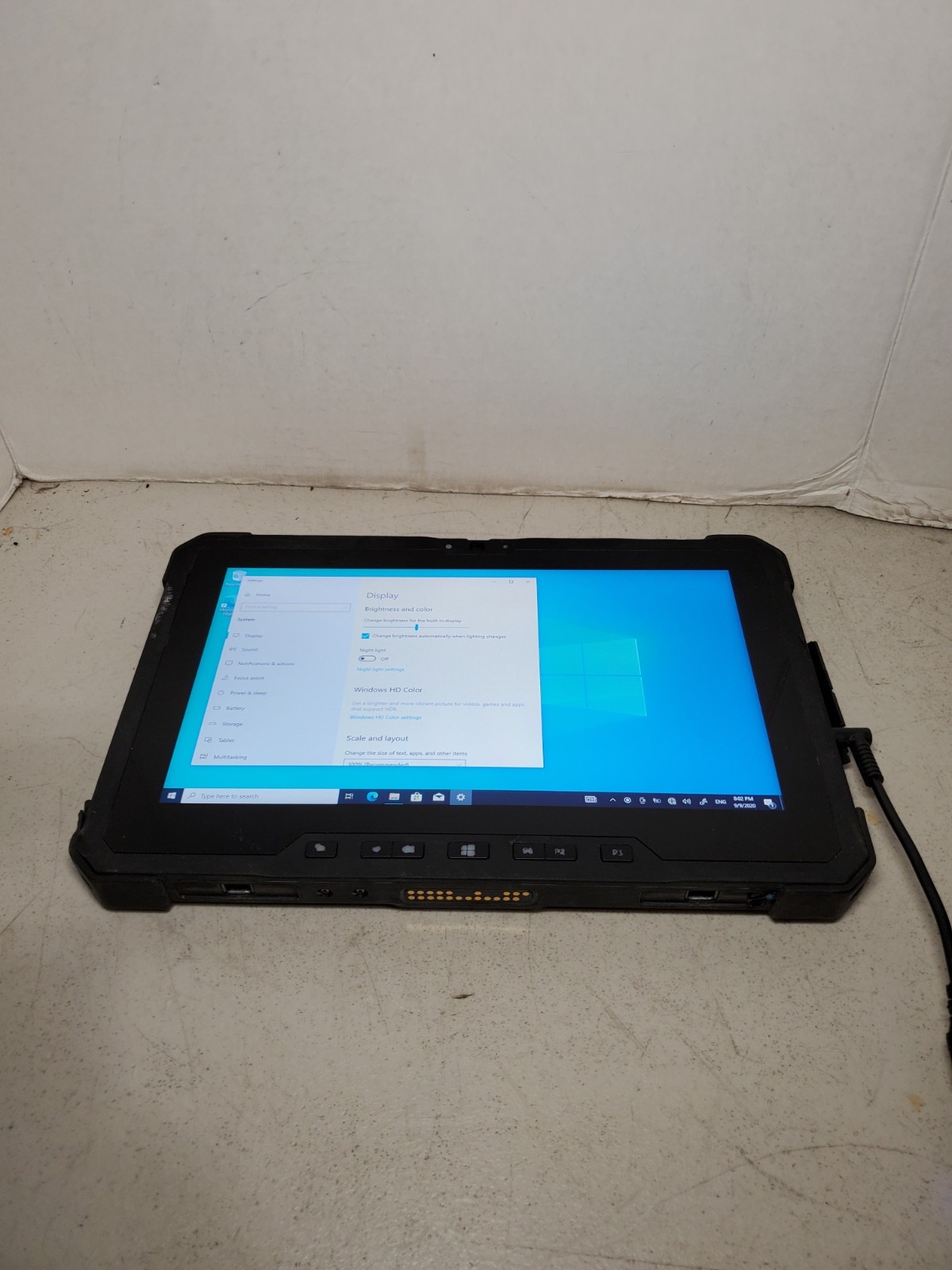 Dell Latitude 12 Rugged 7202 11.6″ M-5Y71 8GB RAM 256GB SSD WIN10 NO BATTERY #69