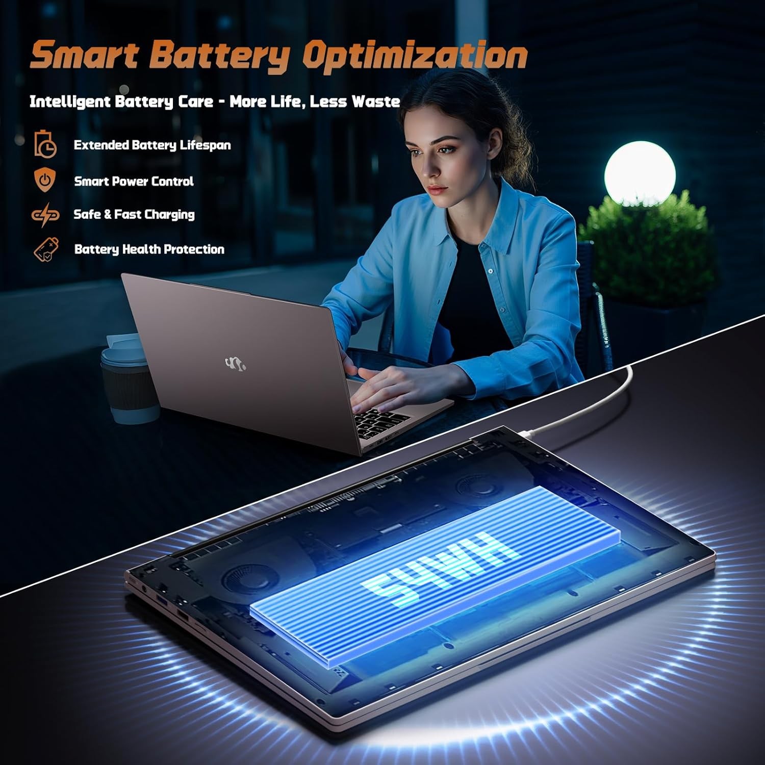 NIMO 15.6″ IPS FHD-Student-Laptop, 4GB RAM 128GB SSD Intel N150 Up to 3.6GHz