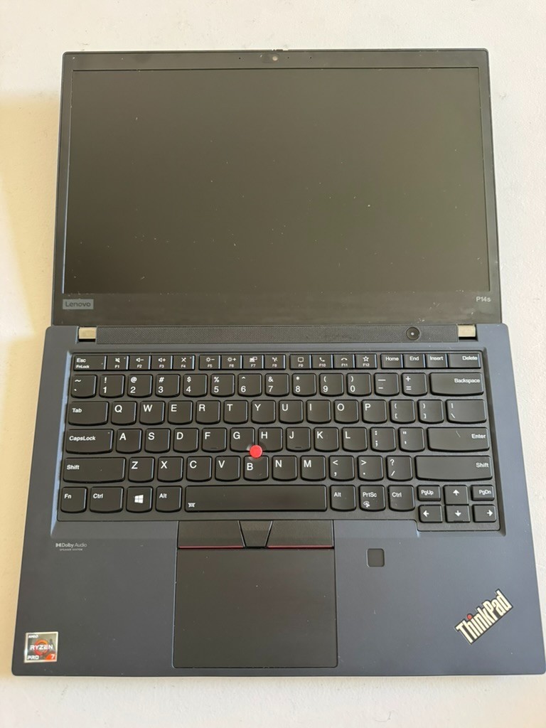 Lenovo ThinkPad P14s Gen 2 Laptop AMD Ryzen 7 PRO 5850U 32GB RAM – No SSD