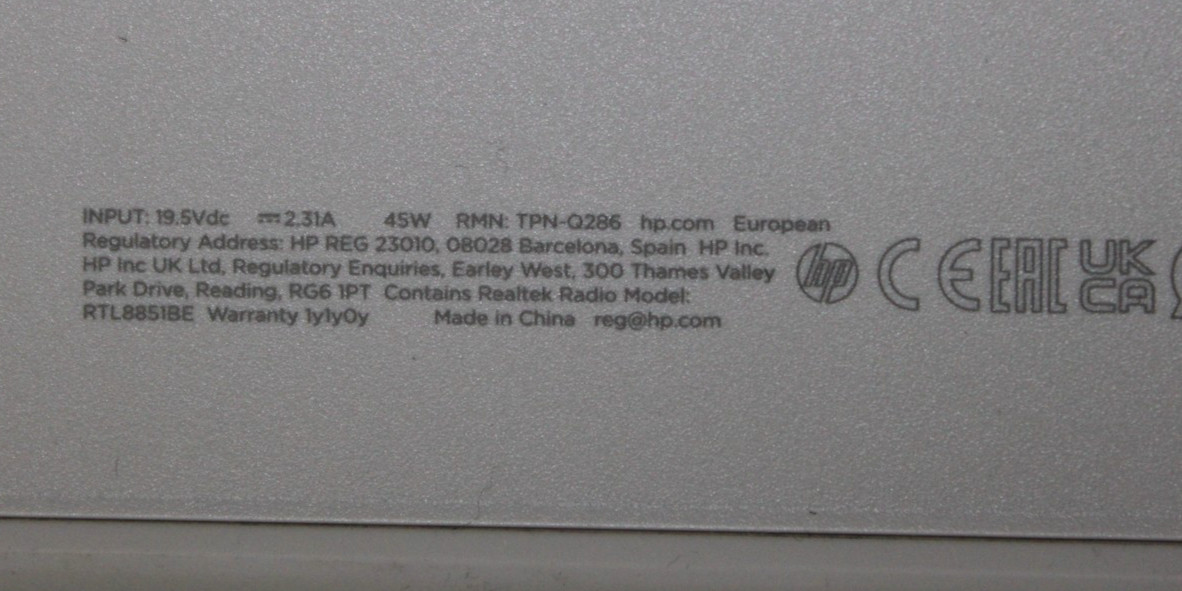HP 15.6″ Laptop 8GB RAM 256GB SSD Intel N100 Win11 Pro 15-FD0157NIA Silver/Grey
