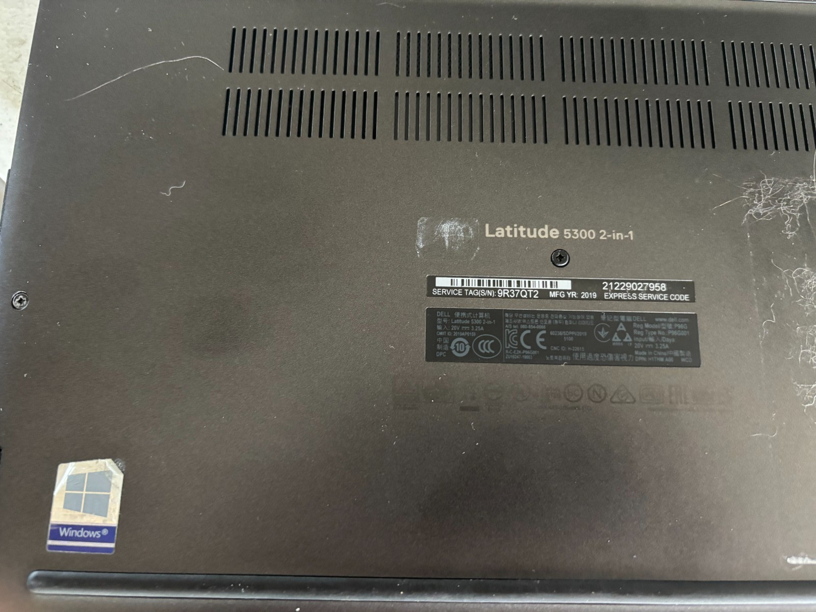 Dell Latitude 5300 2-in-1 Touch 13.3″ Core I5 16GB RAM 256GB SSD WIN 11 PRO