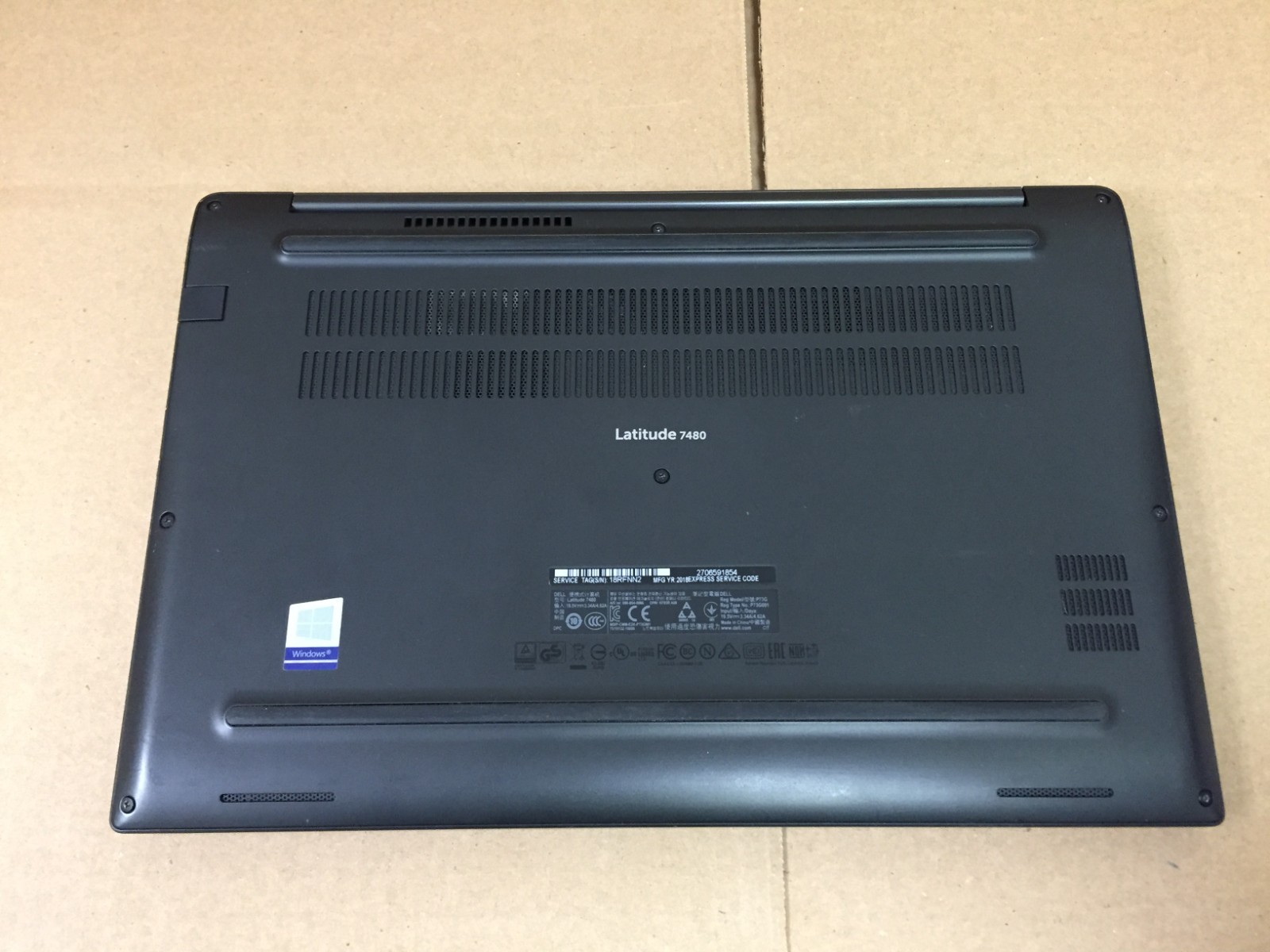 Dell Latitude 7480 14″ FHD Intel Core i5-7300U 1x16GB DDR4- NO SSD/AC/Battery