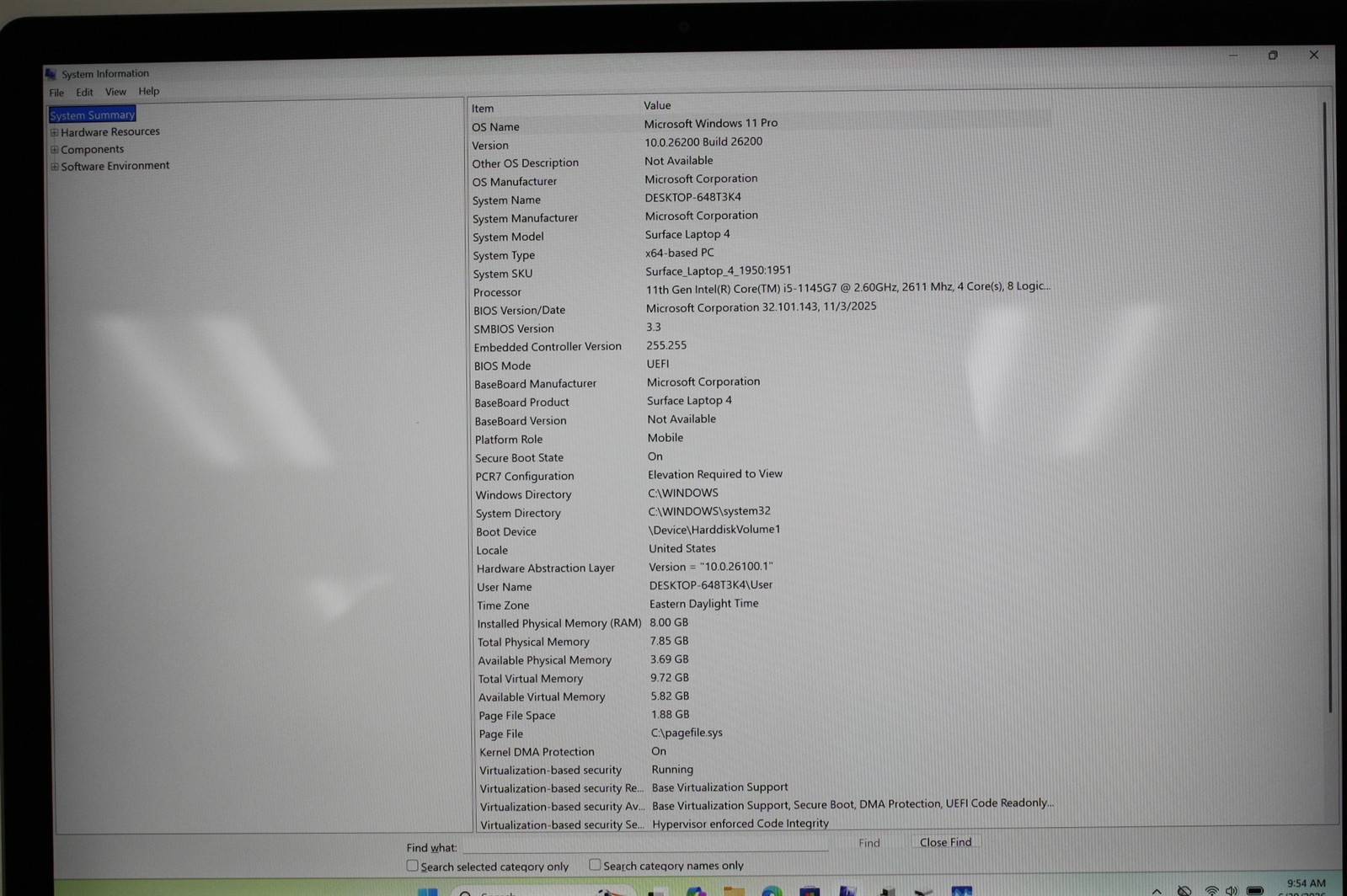 12.3″Microsoft Surface Pro 4 1951 i5-1145G7 2.60GHz RAM 8GB NVMe 256GB