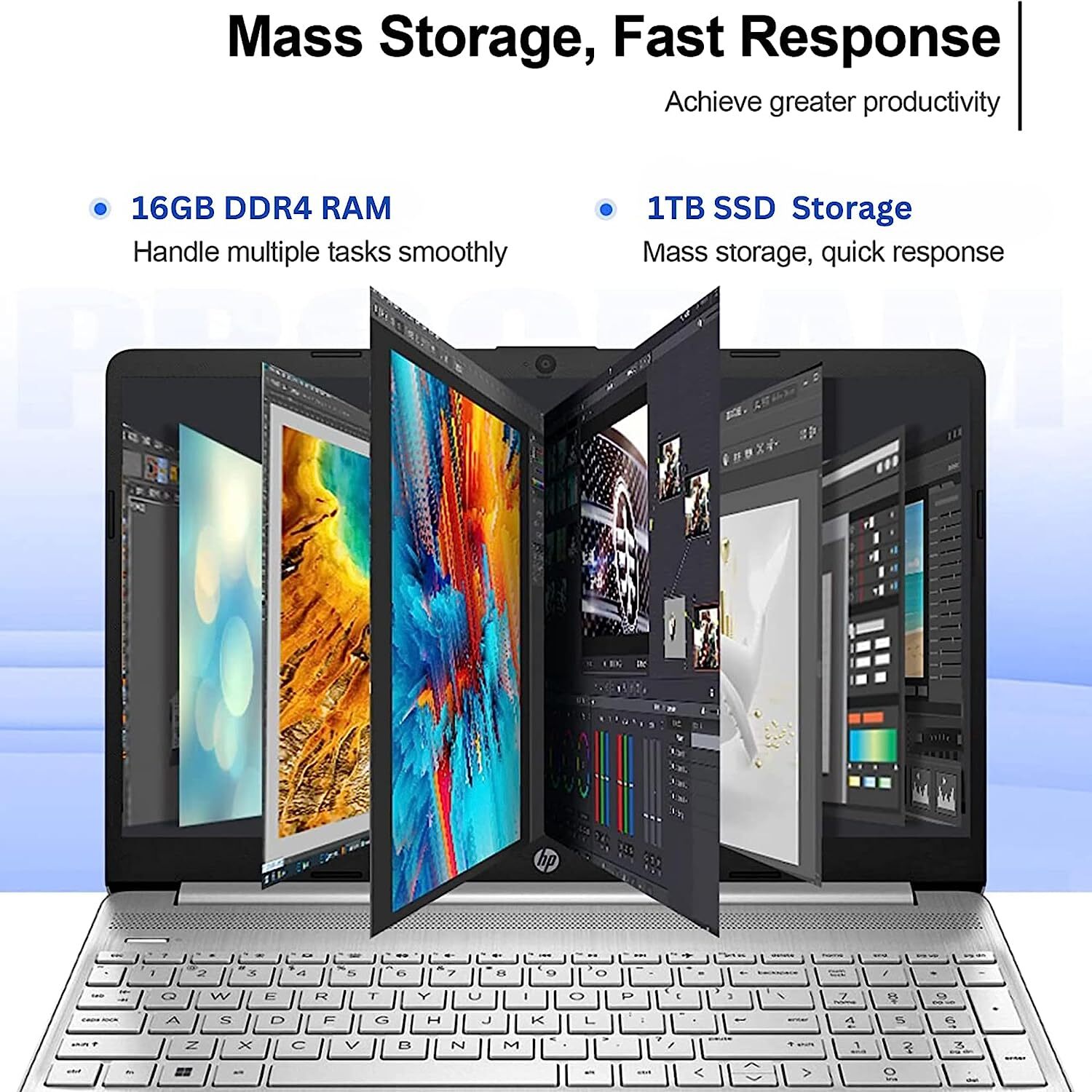 Newest HP Pavilion 15.6″ HD Touch Anti-Glare Laptop 16GB 1TB Intel 4.1Ghz Win11