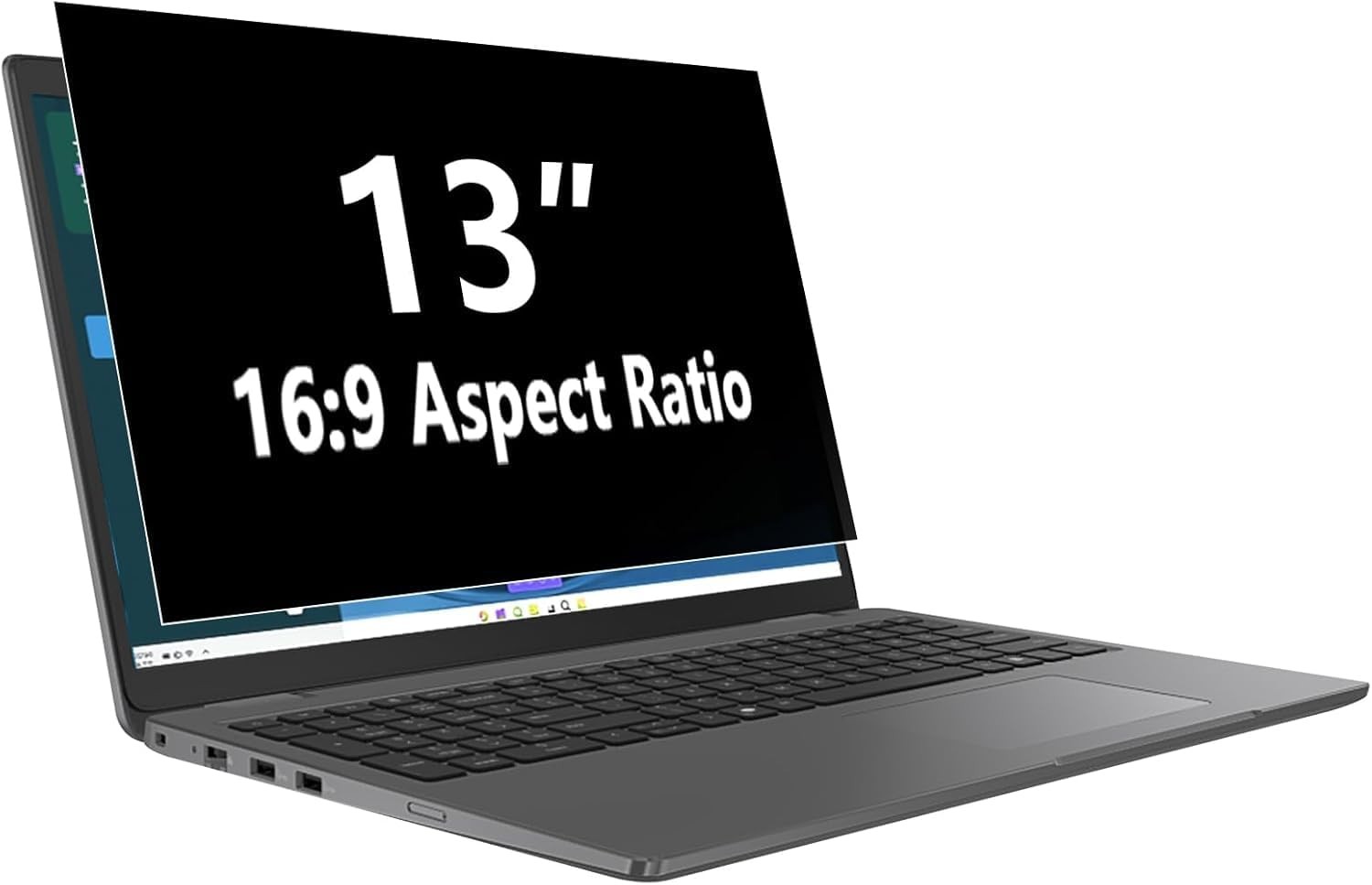 13 Inch 16:9 Laptop Privacy Screen Filter, Anti Scratch Anti Spy Anti-Glare Guar