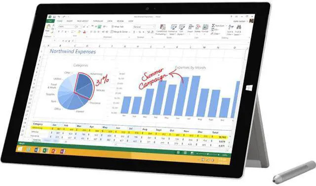 Microsoft i5-4300U 4GB RAM 128GB SSD 4400 12.0 in Touch Screen Grade A Tablet